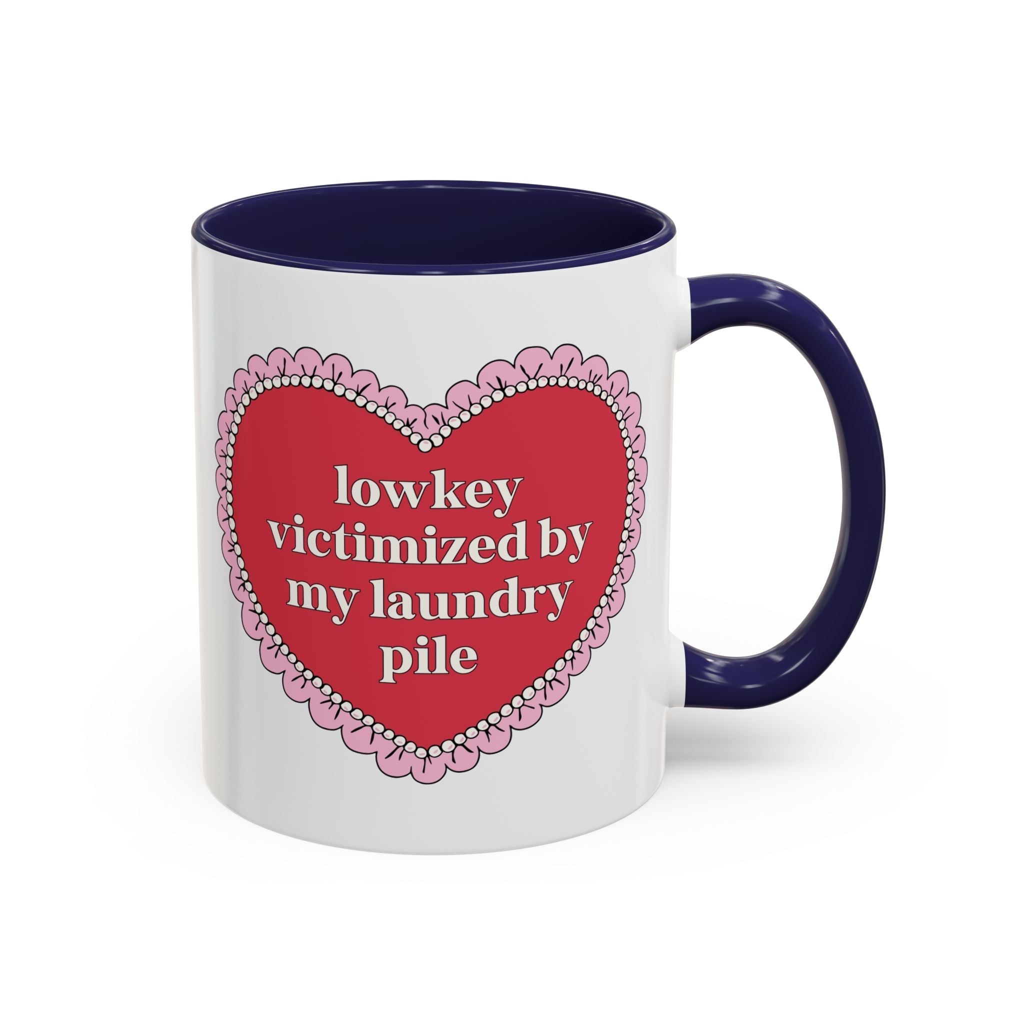 Lowkey Victimized by My Laundry Pile Coffee Mug