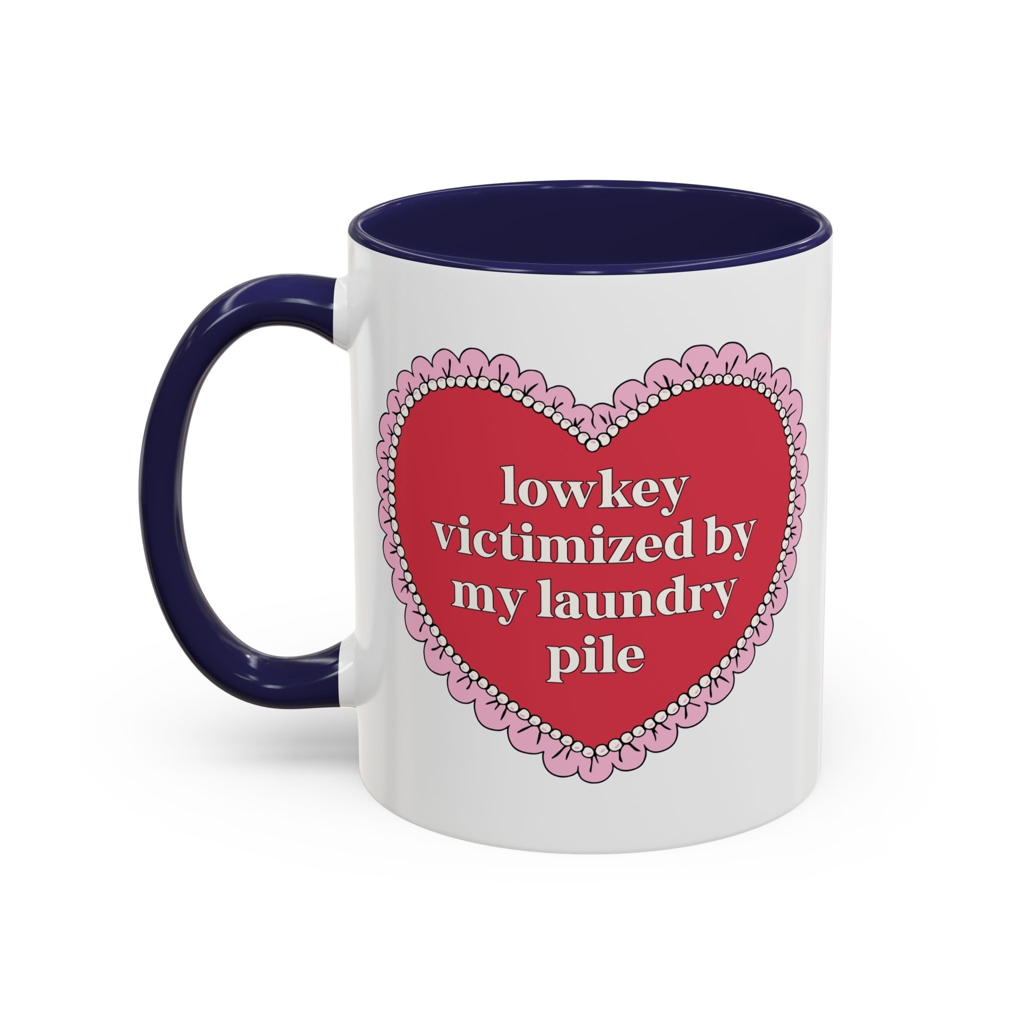 Lowkey Victimized by My Laundry Pile Coffee Mug