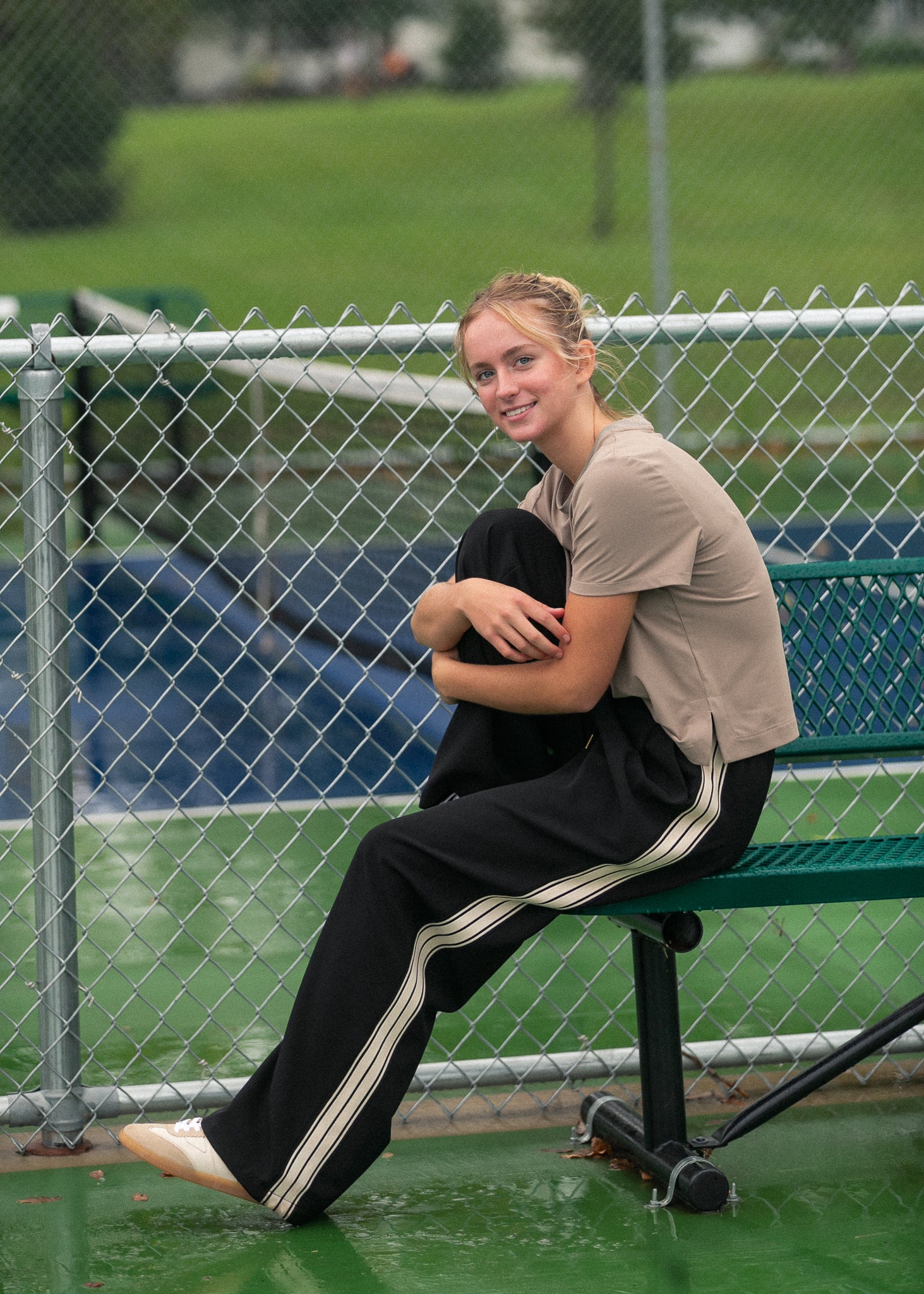 Nina Wide Leg Track Pants