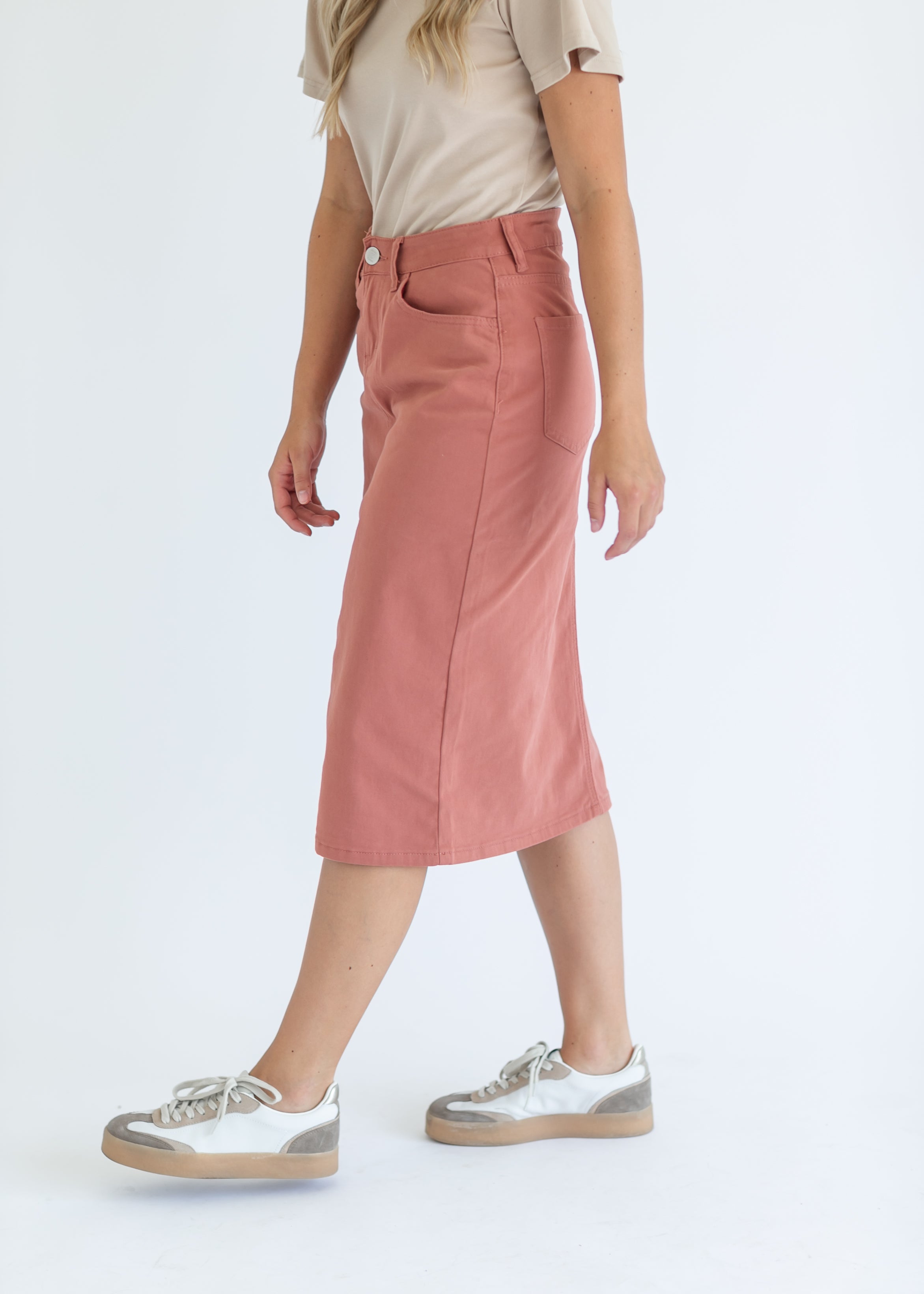 Remi Denim Midi Skirt