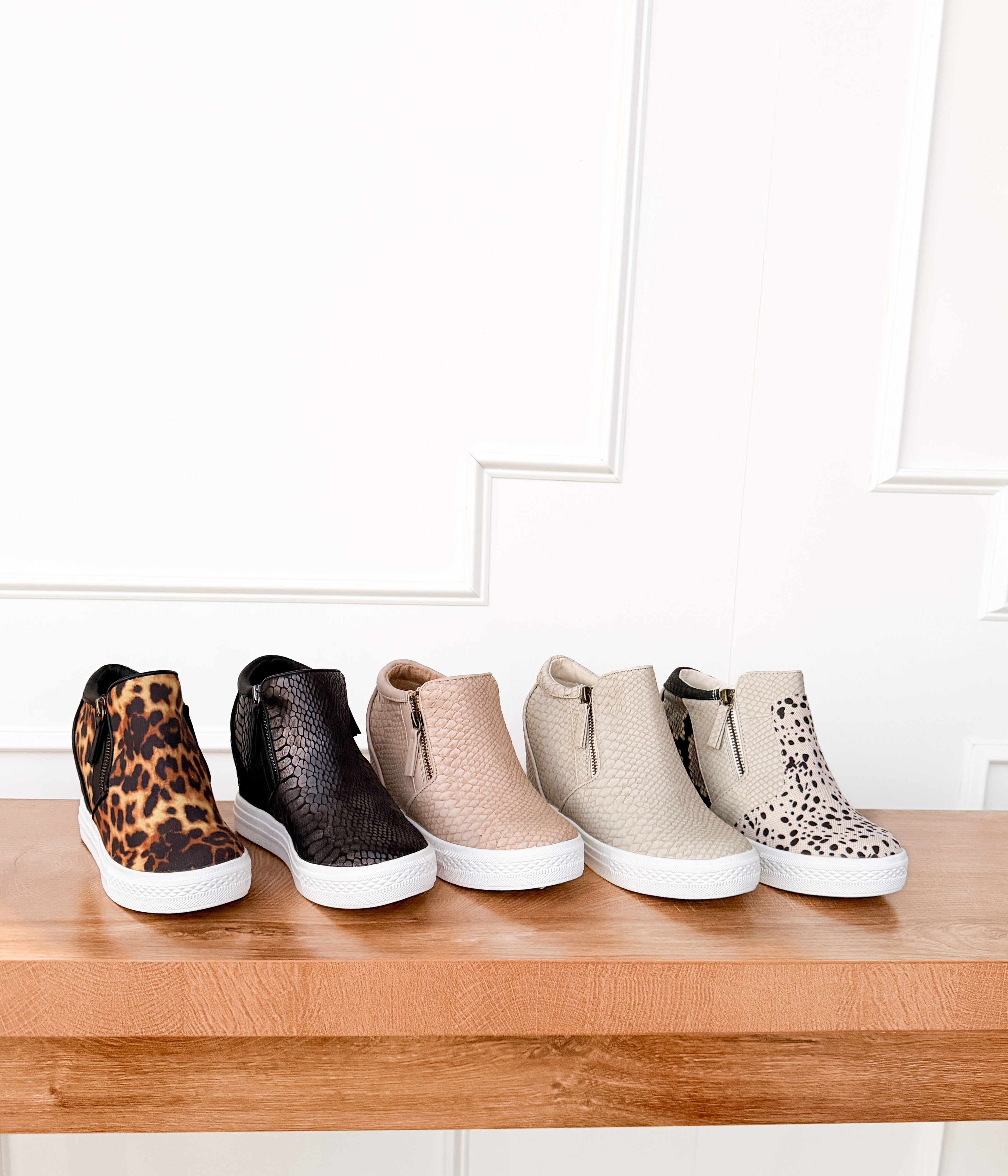 Timmibelle Wedge Sneaker in Cream