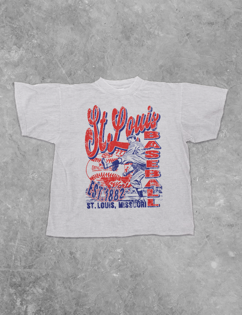 St. Louis Baseball Boxy Cotton TShirt