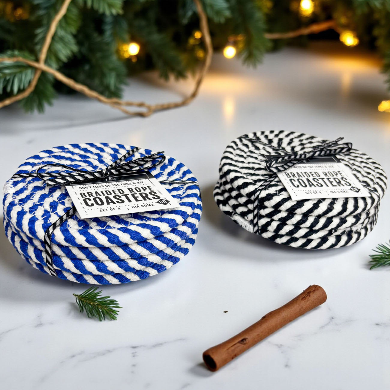 Blue Braided 4pk