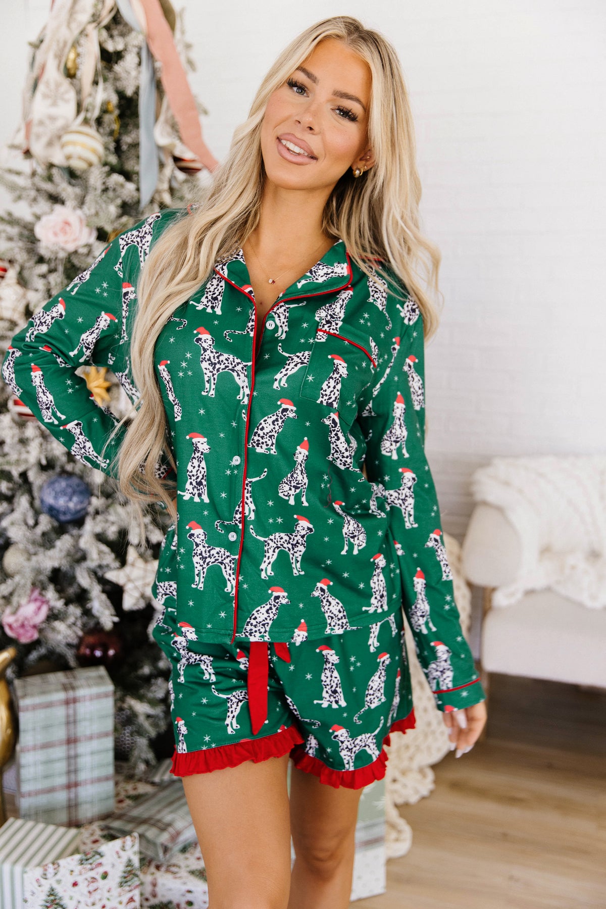 PRE-ORDER: Long Sleeve Dog Print Lounge Set