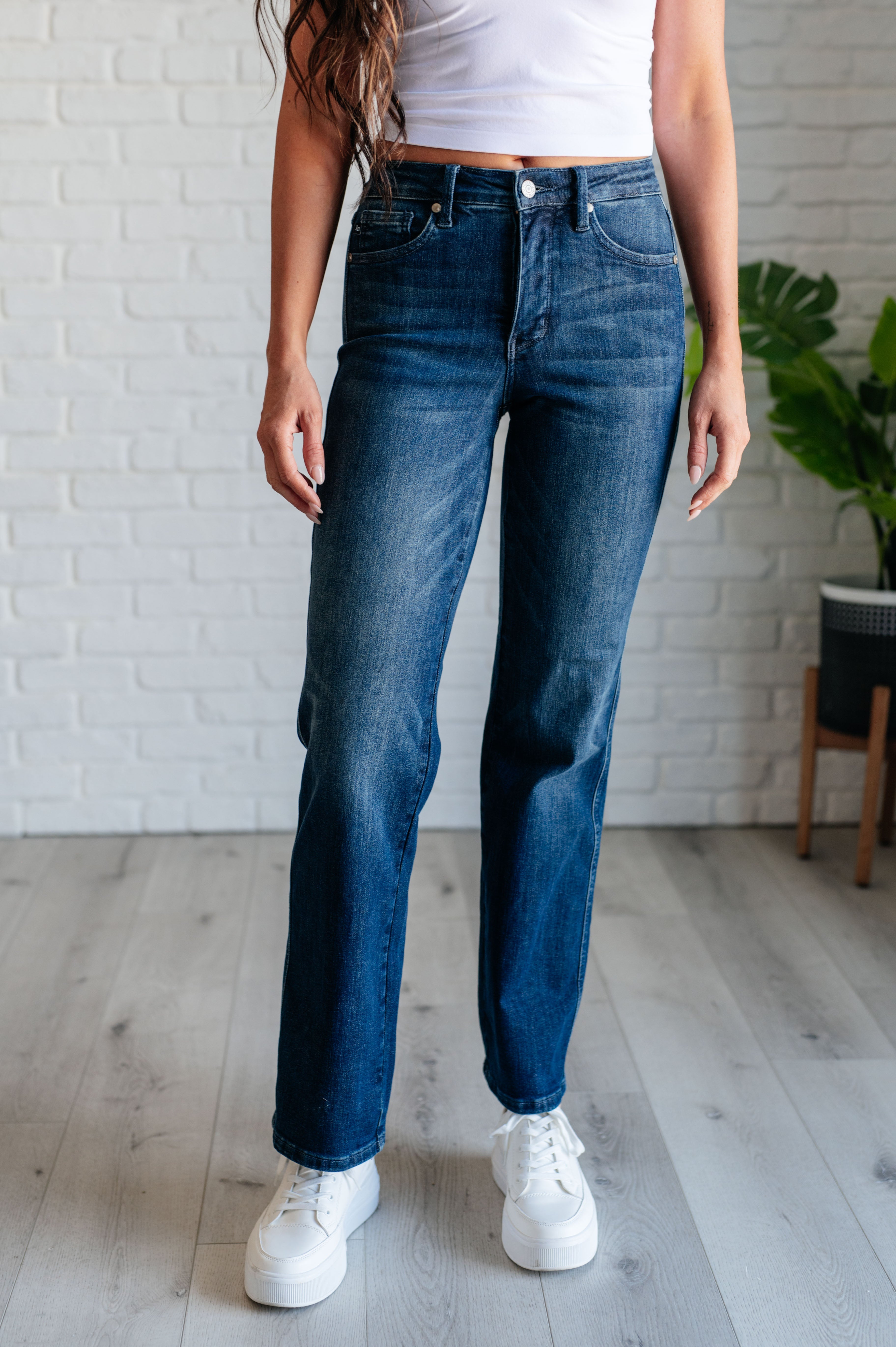 Muriel Mid Rise Control Top Classic Straight Jeans - 1/25
