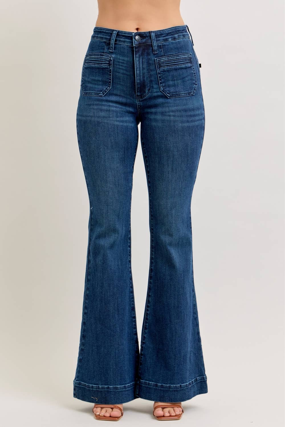 Judy Blue - High Waist Flare w/ Vintage Pockets Jeans