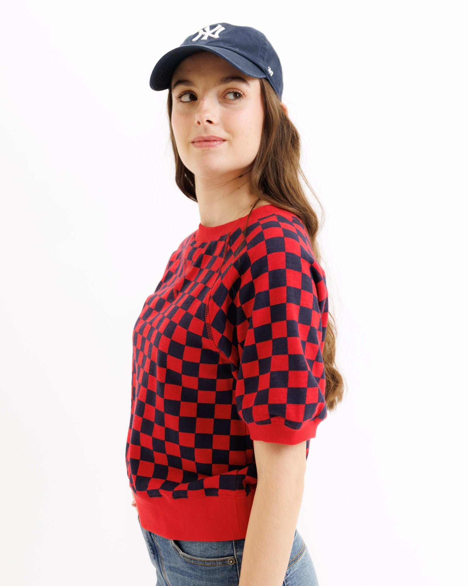 Powder Puff Sleeve Crew