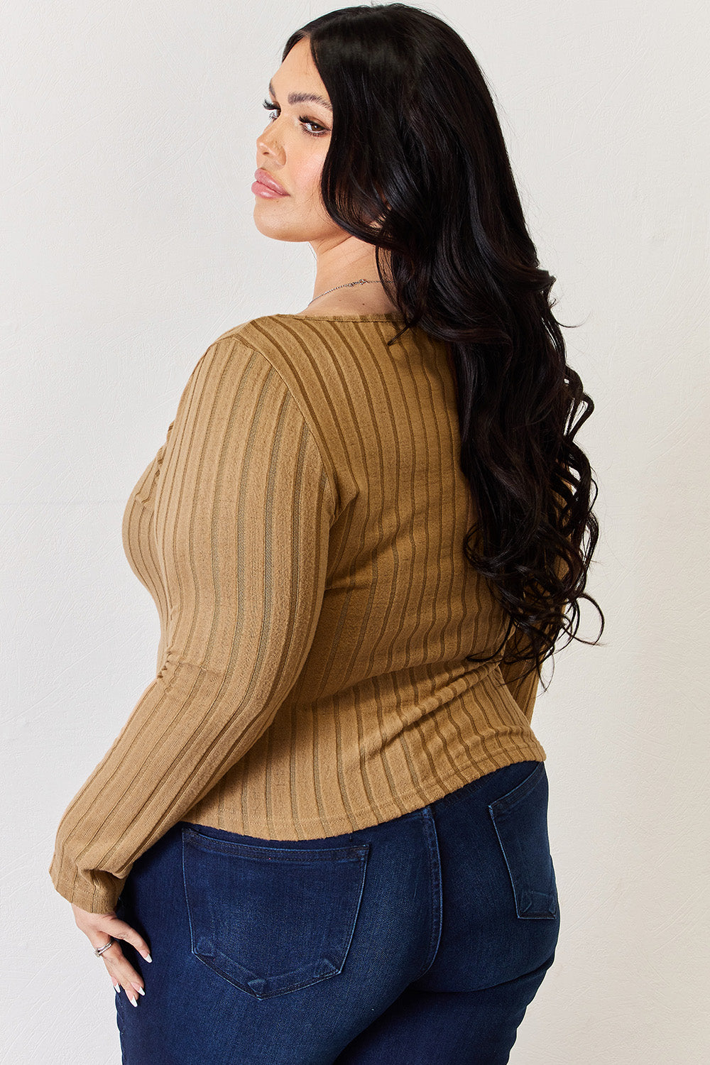 Ribbed Long Sleeve Top