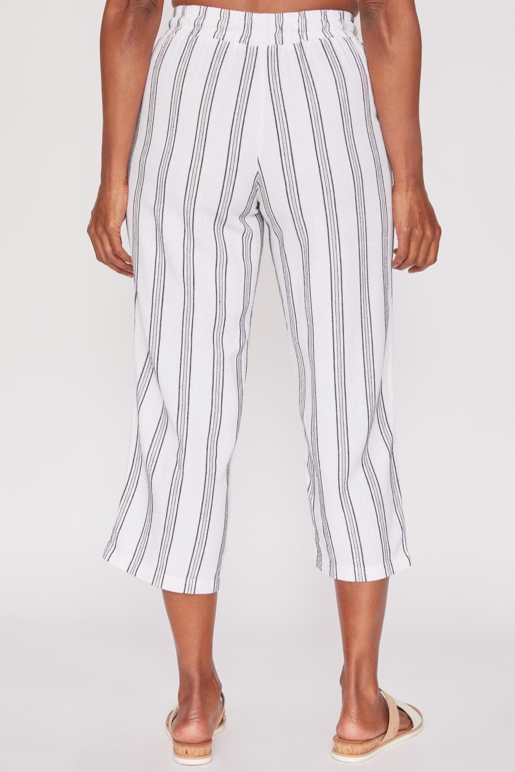 Linen Lounge Pants with Elastic Waistband