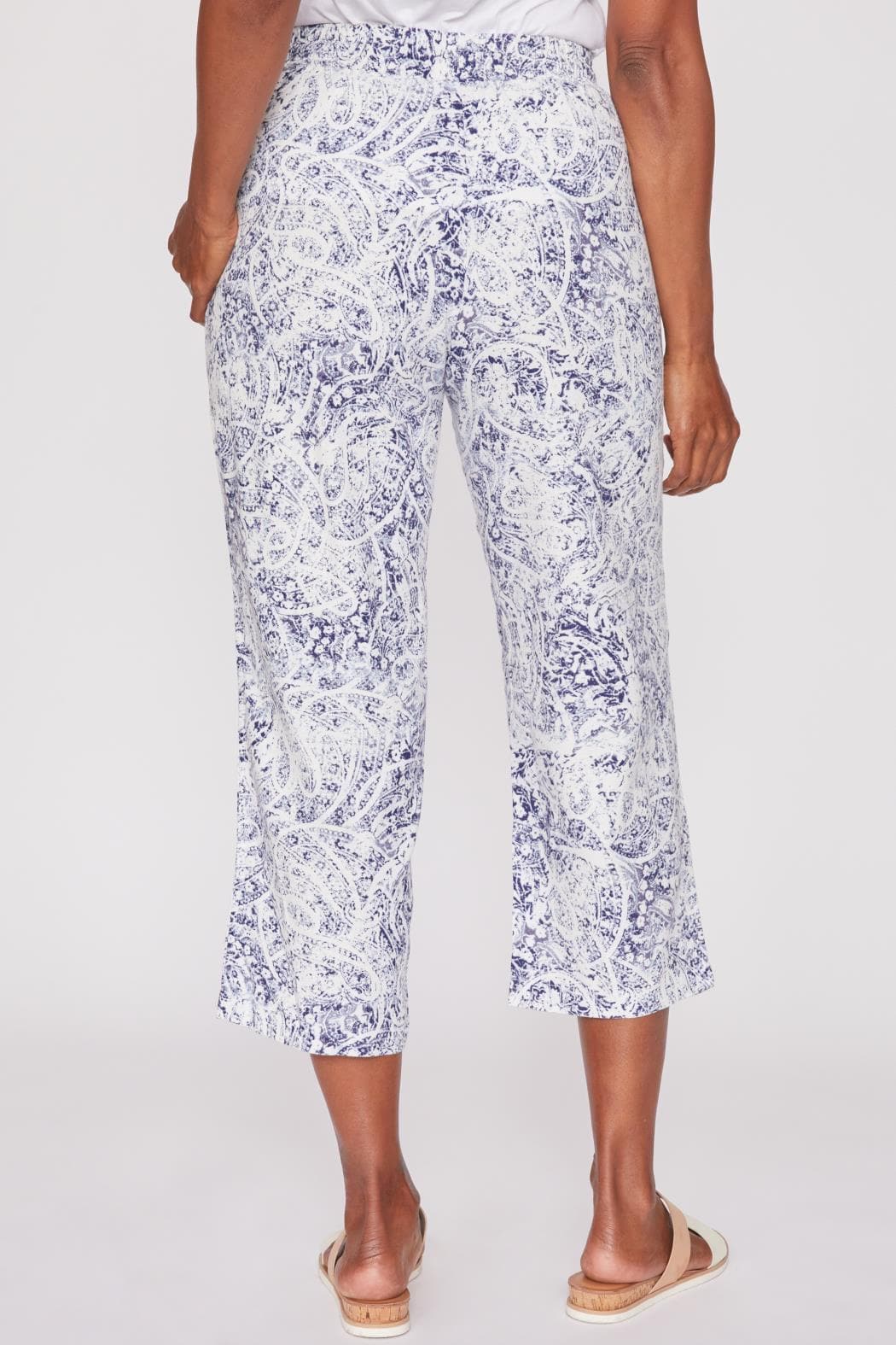 Linen Lounge Pants with Elastic Waistband