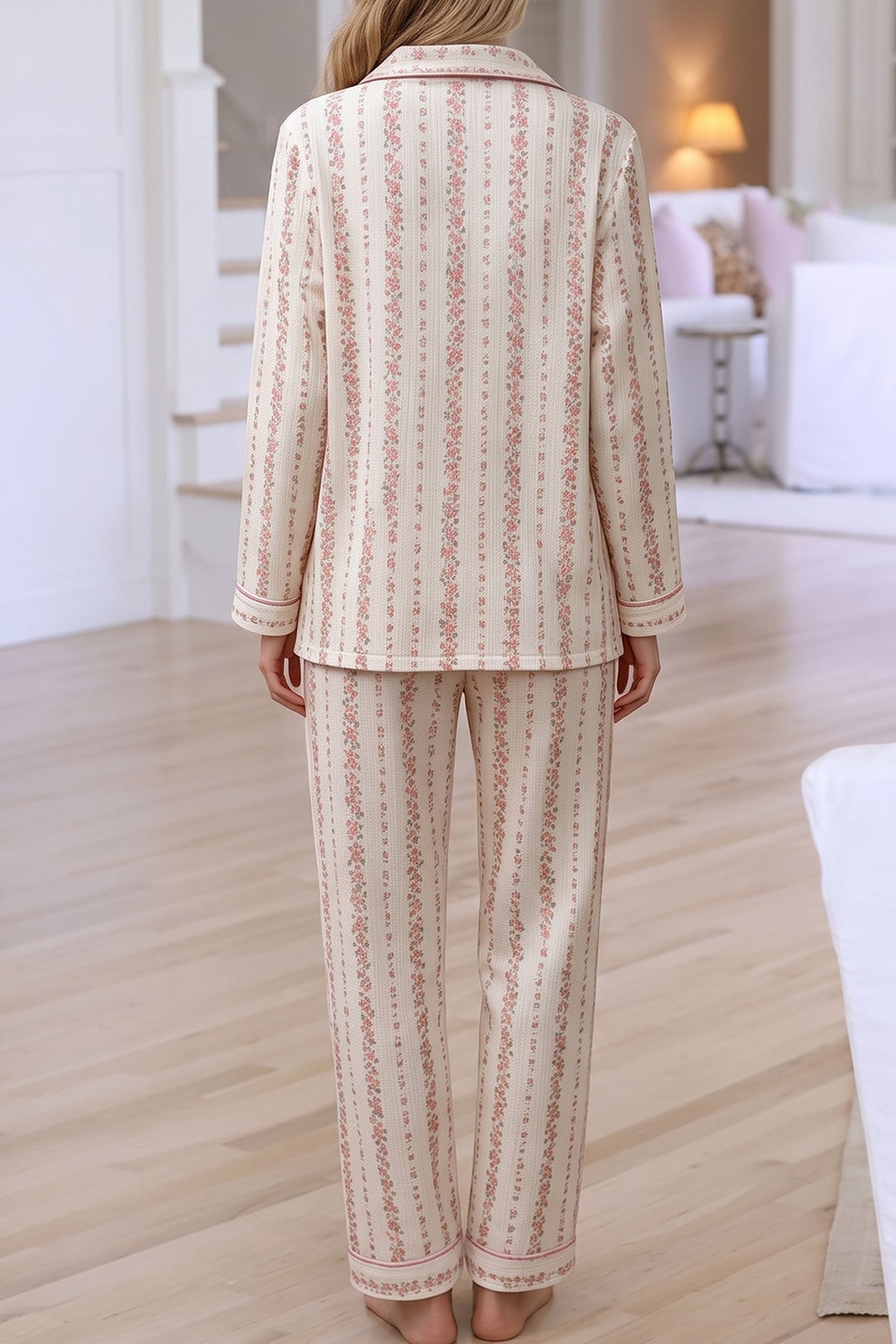 PRE-ORDER: Pink Floral Long Sleeve Pajama Set