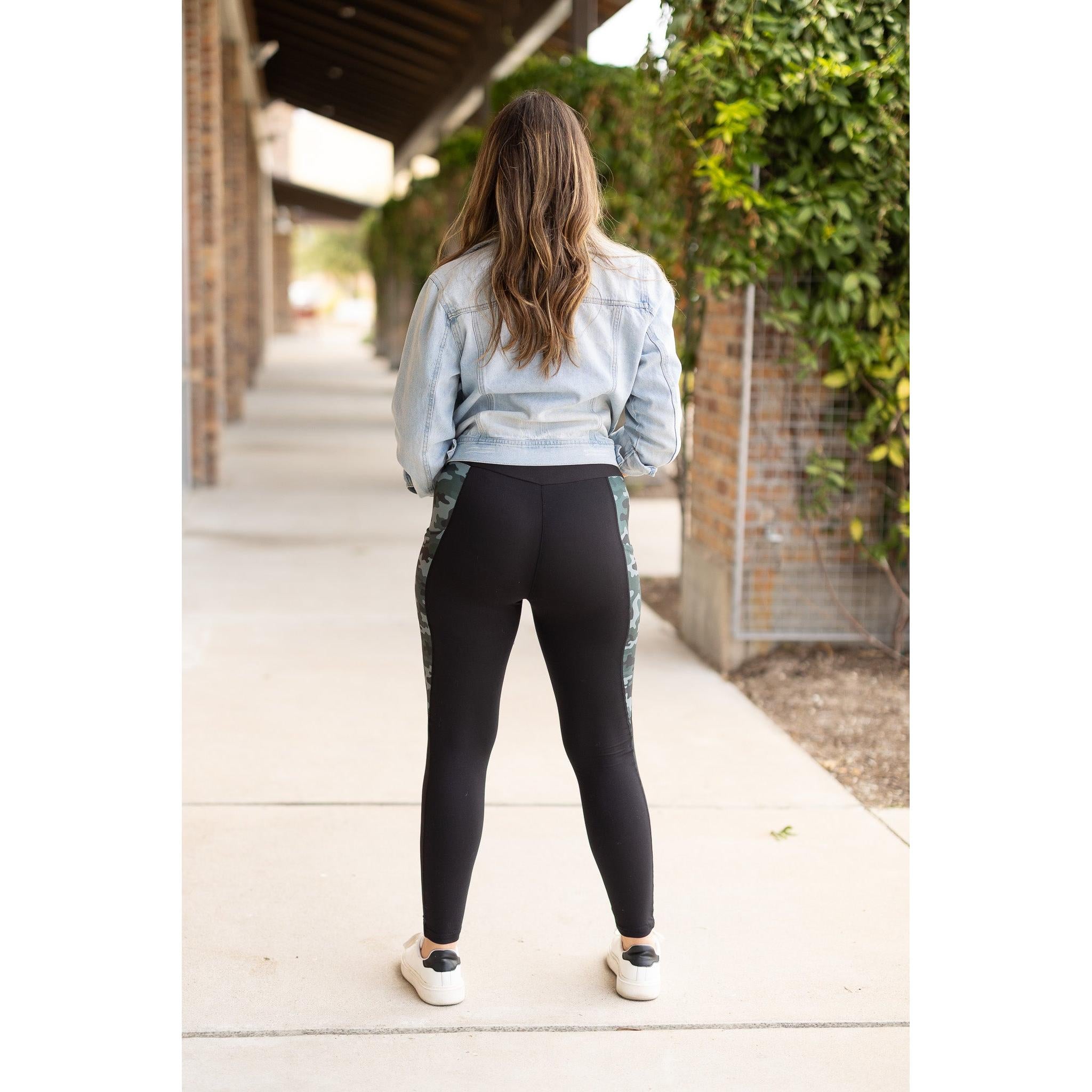 The Celeste - Camo Panel Leggings