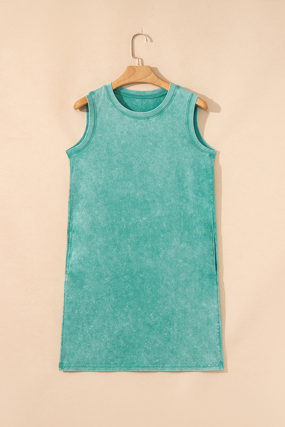 PRE-ORDER: Mineral Wash Pocket Tank Mini Dress
