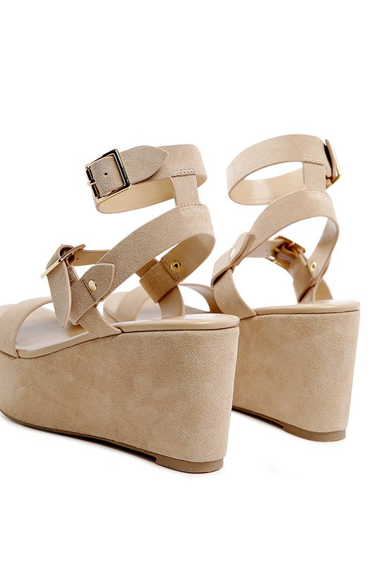 PORTIA LEATHER WEDGE SANDAL