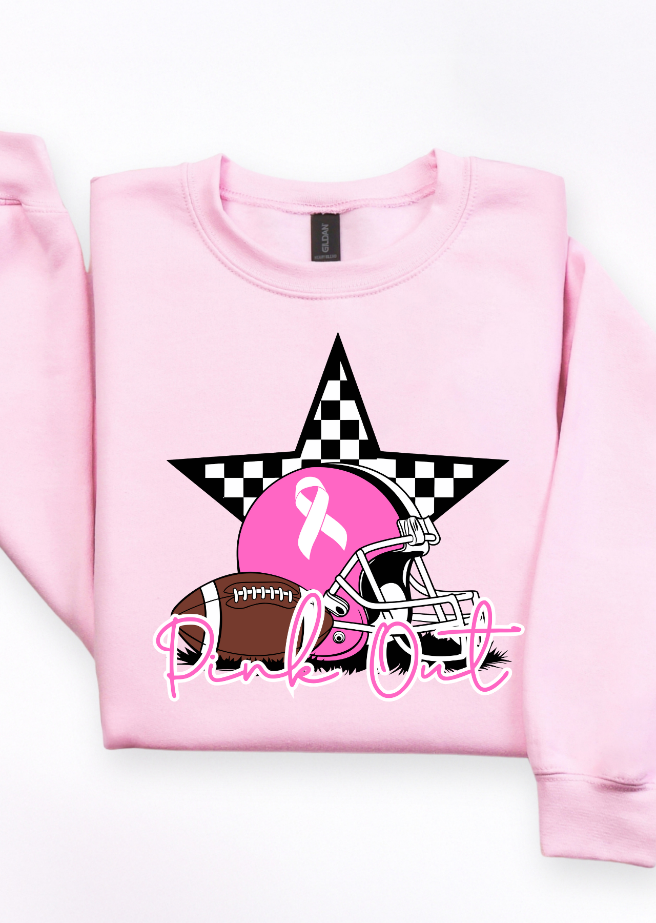 Pink Out Football Sweatshirt