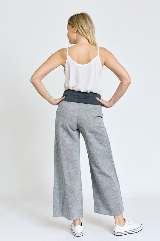 Wide Leg Pants With Pockets