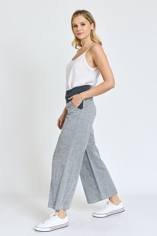 Wide Leg Pants With Pockets