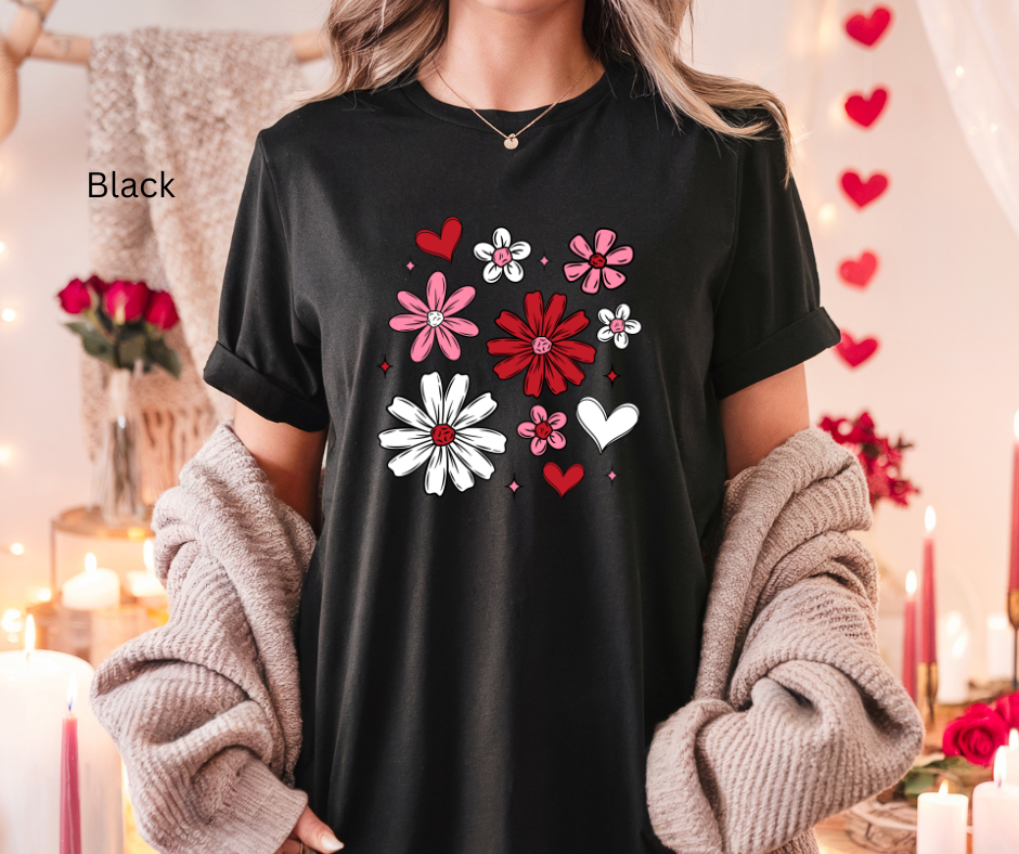 Valentine Floral Tee