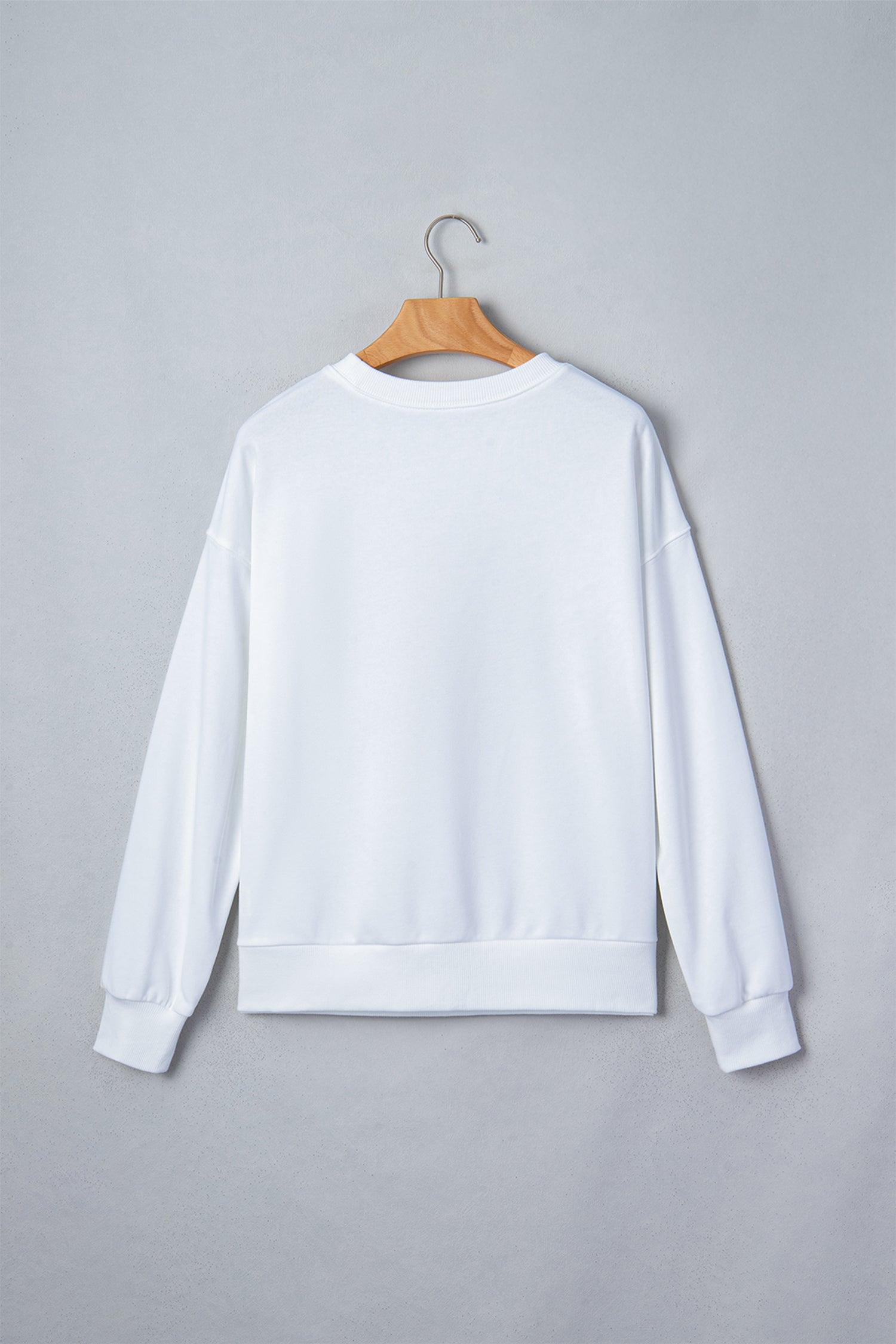 PRE-ORDER: White Embroidered Game Day Sweatshirt