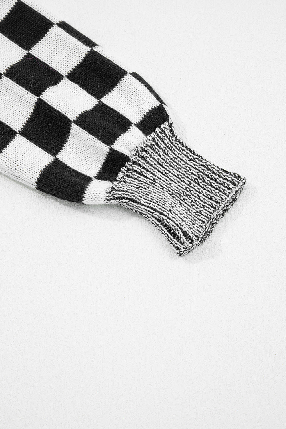 PRE-ORDER: Checkered Drop Shoulder Cardigan