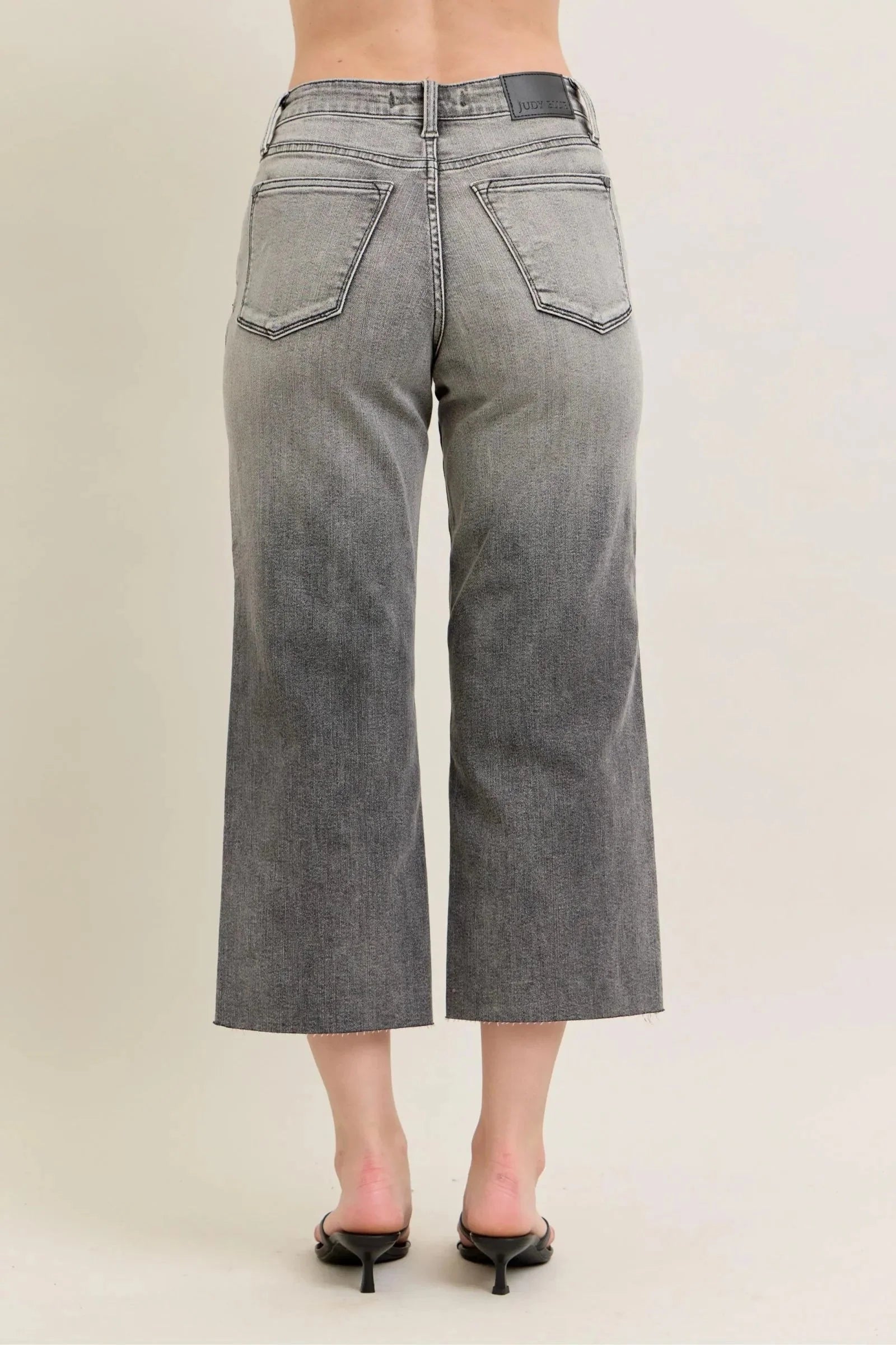 Wide Leg Capris Jeans