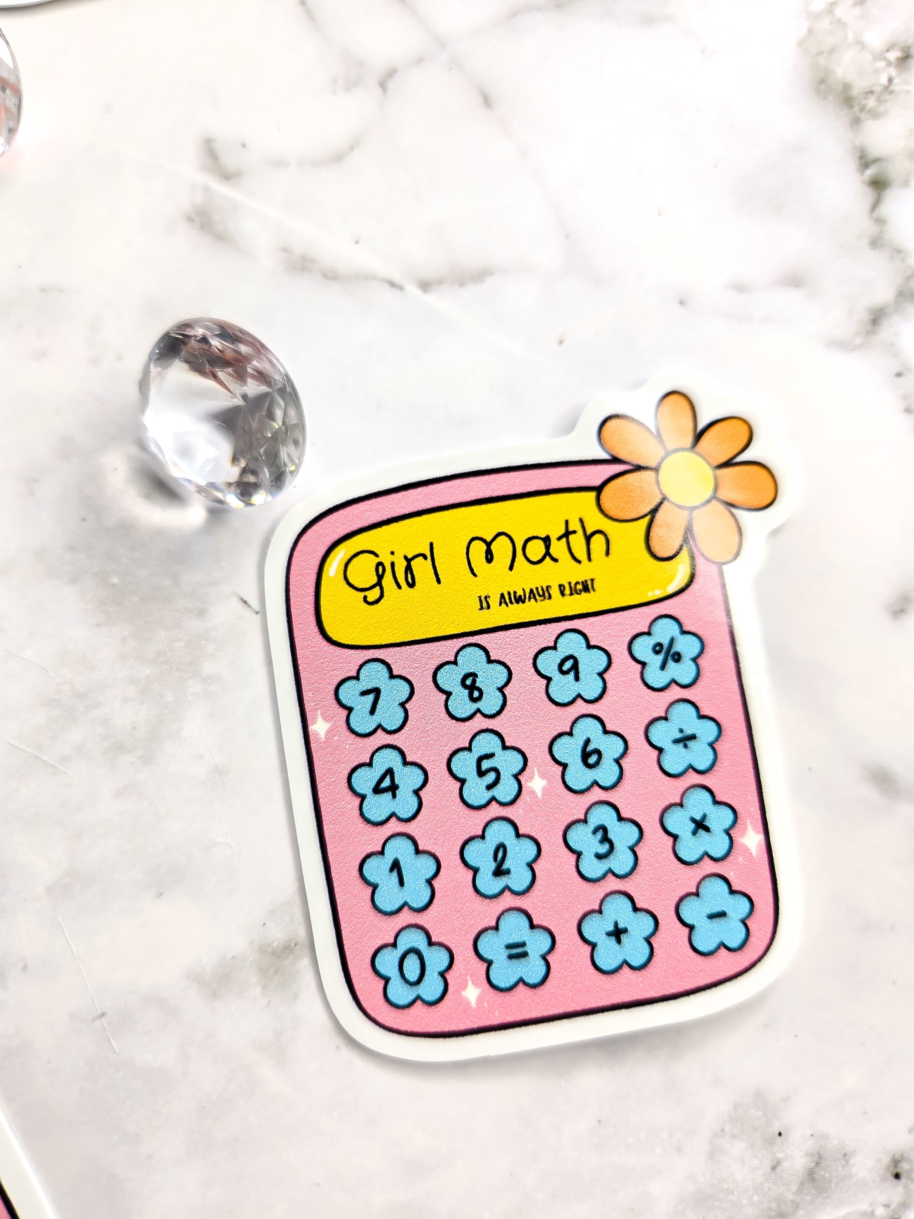 Girl math is always right sticker