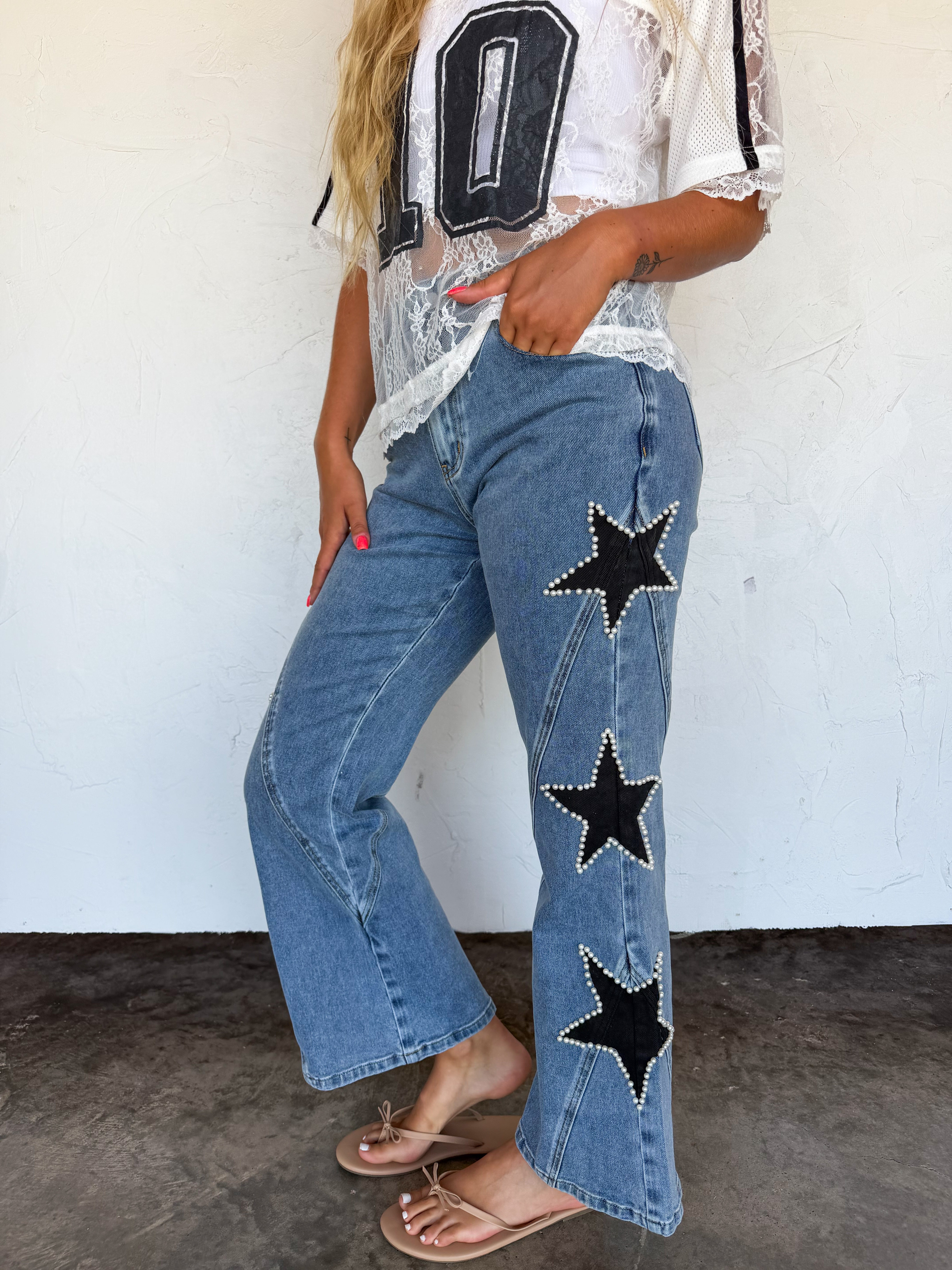 PRE-ORDER: SIDELINE STAR JEANS