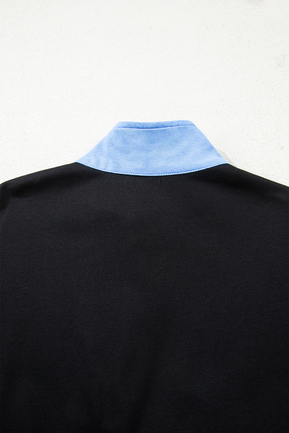 PRE-ORDER: Colorblock Patchwork Half Button Pullover and Shorts Outfit