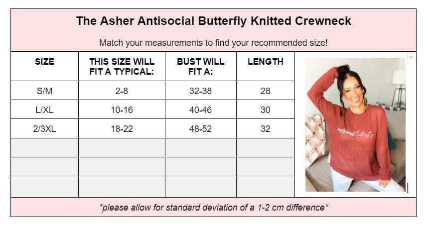 PRE-ORDER Asher Antisocial Butterfly Knitted Crewneck