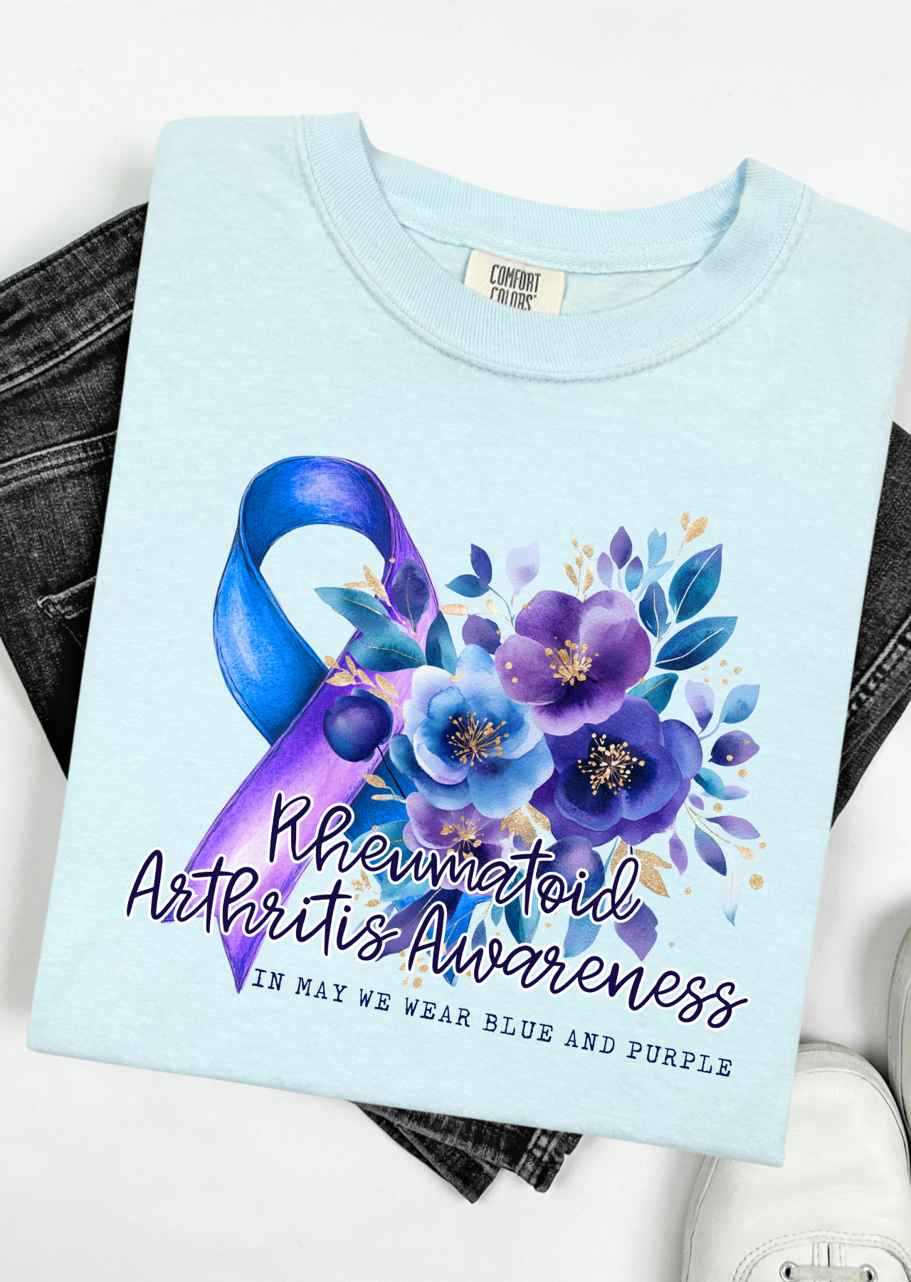 Rheumatoid Arthritis Awareness Comfort Colors T-Shirt