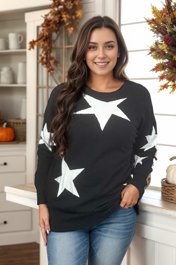 Counting Stars Sweater in Black