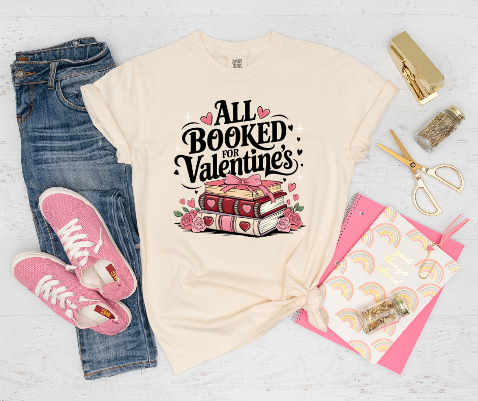 All Booked for Valentine's Day Tee