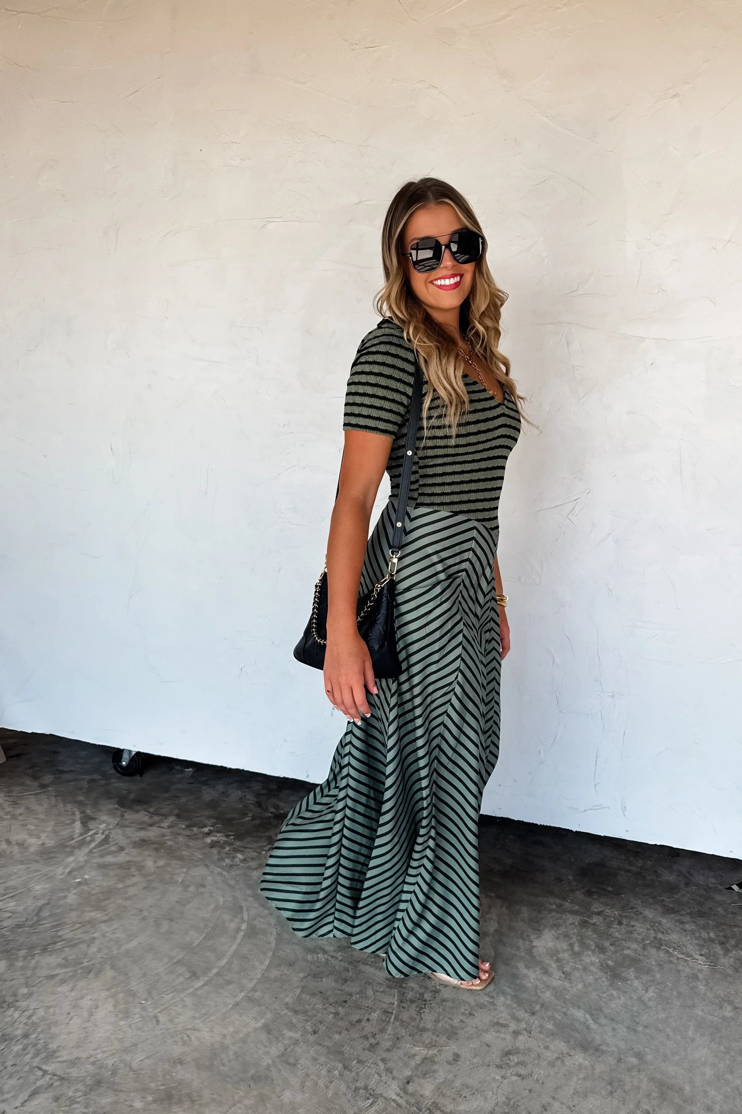 PRE-ORDER: Calista Stripe Dress