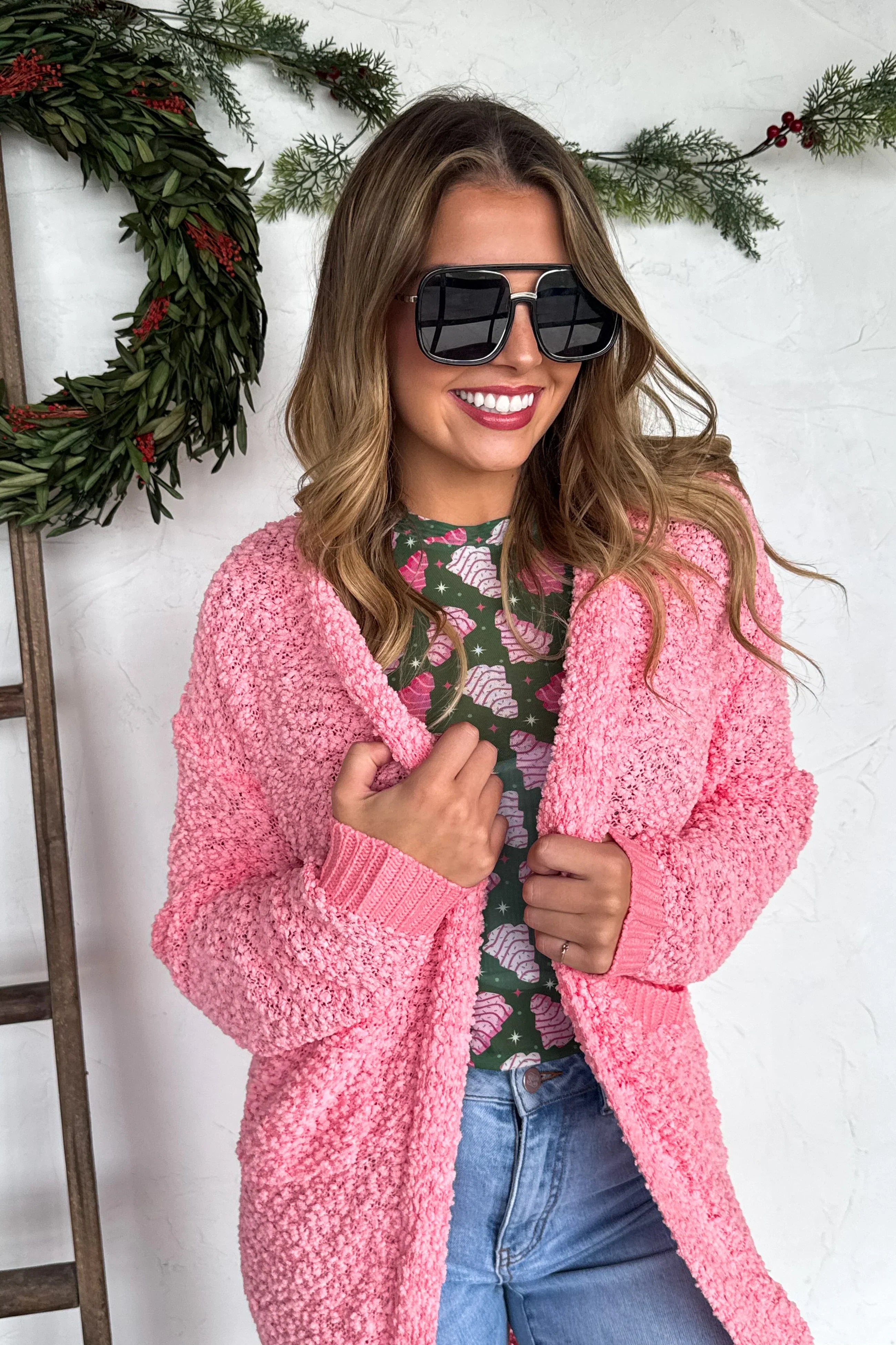 PRE-ORDER: Poppy Knit Popcorn Cardigan