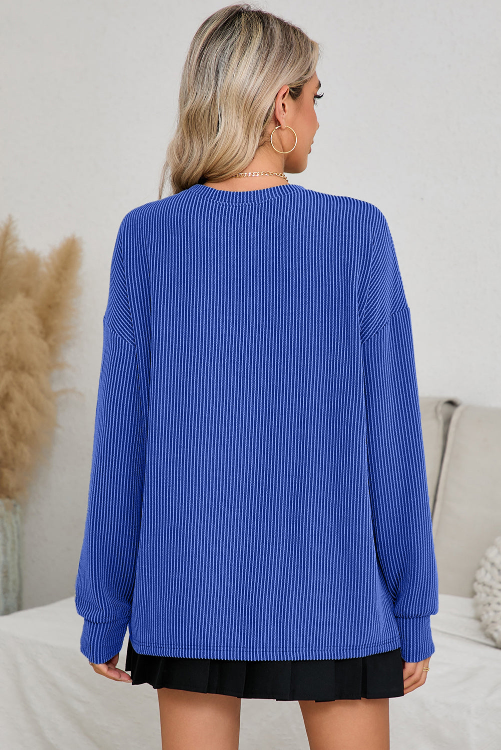 Corded GAME DAY Graphic Long Sleeve Top
