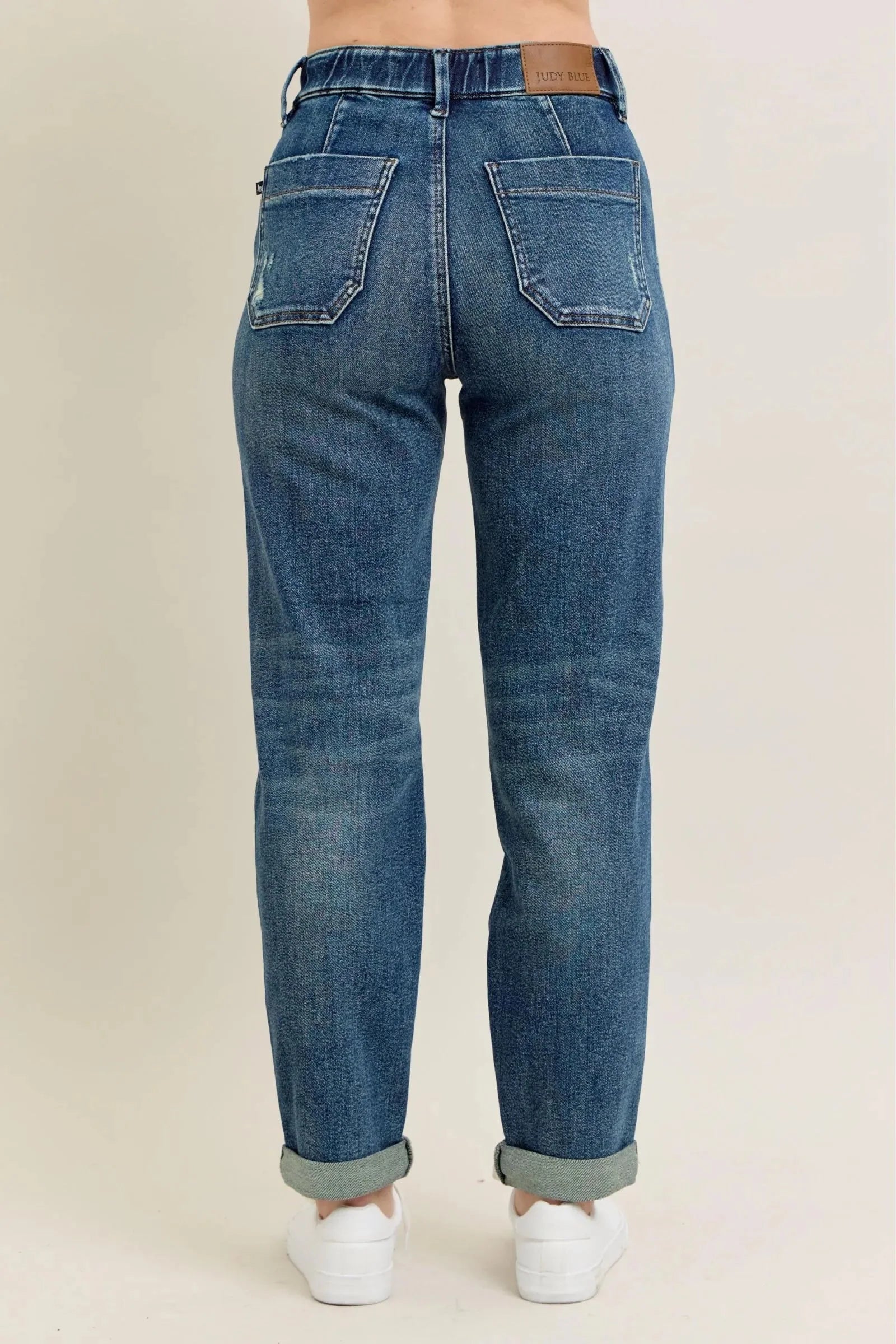 Vintage Wash Jeans w/ Drawstring