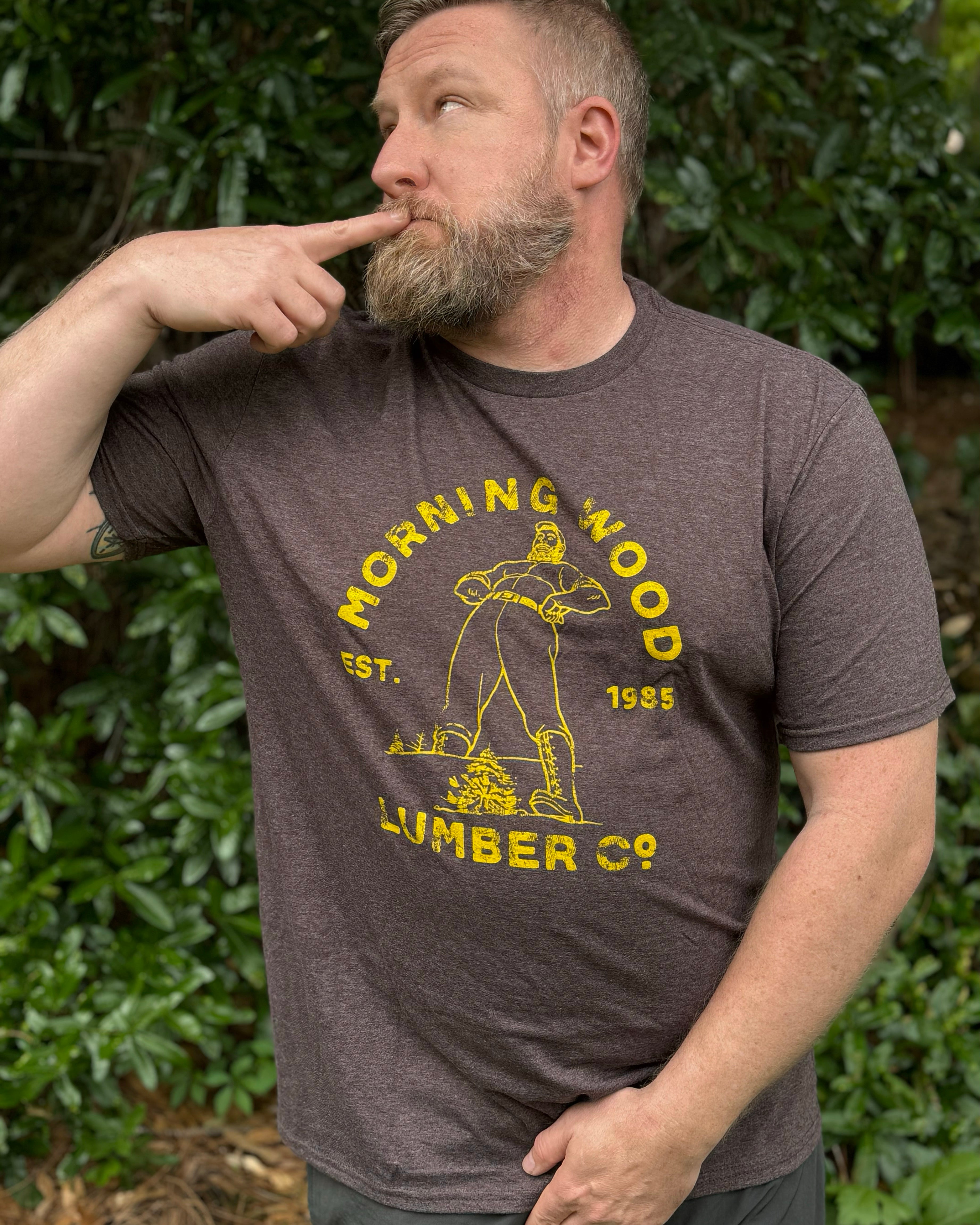 Morning Wood Lumber Company Shirt (Brown Crew)