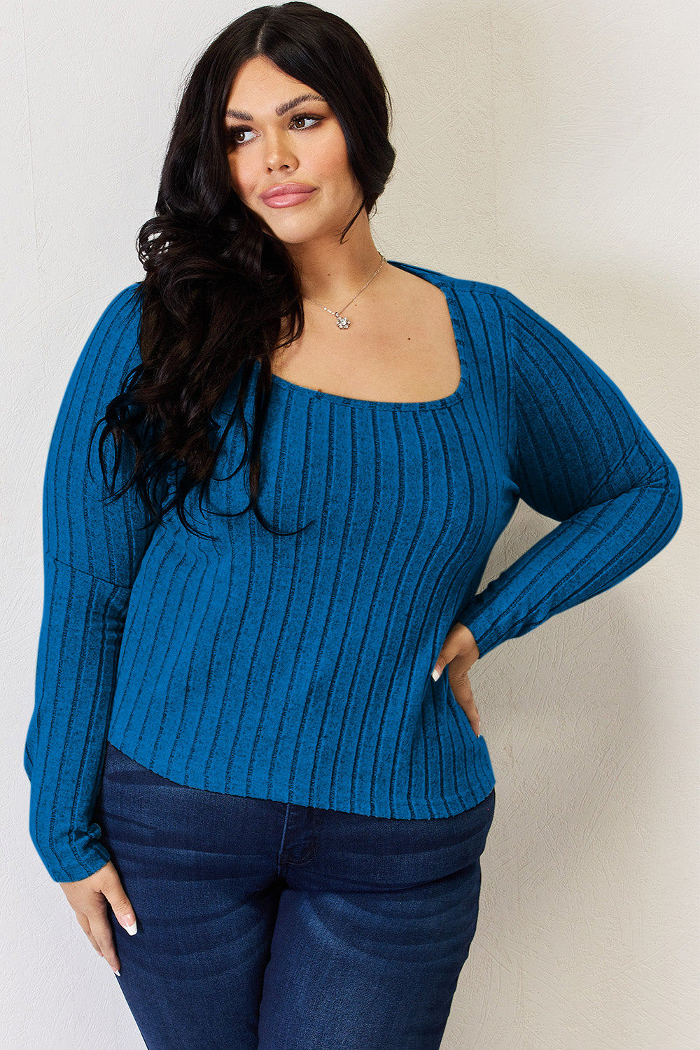 Ribbed Long Sleeve Top