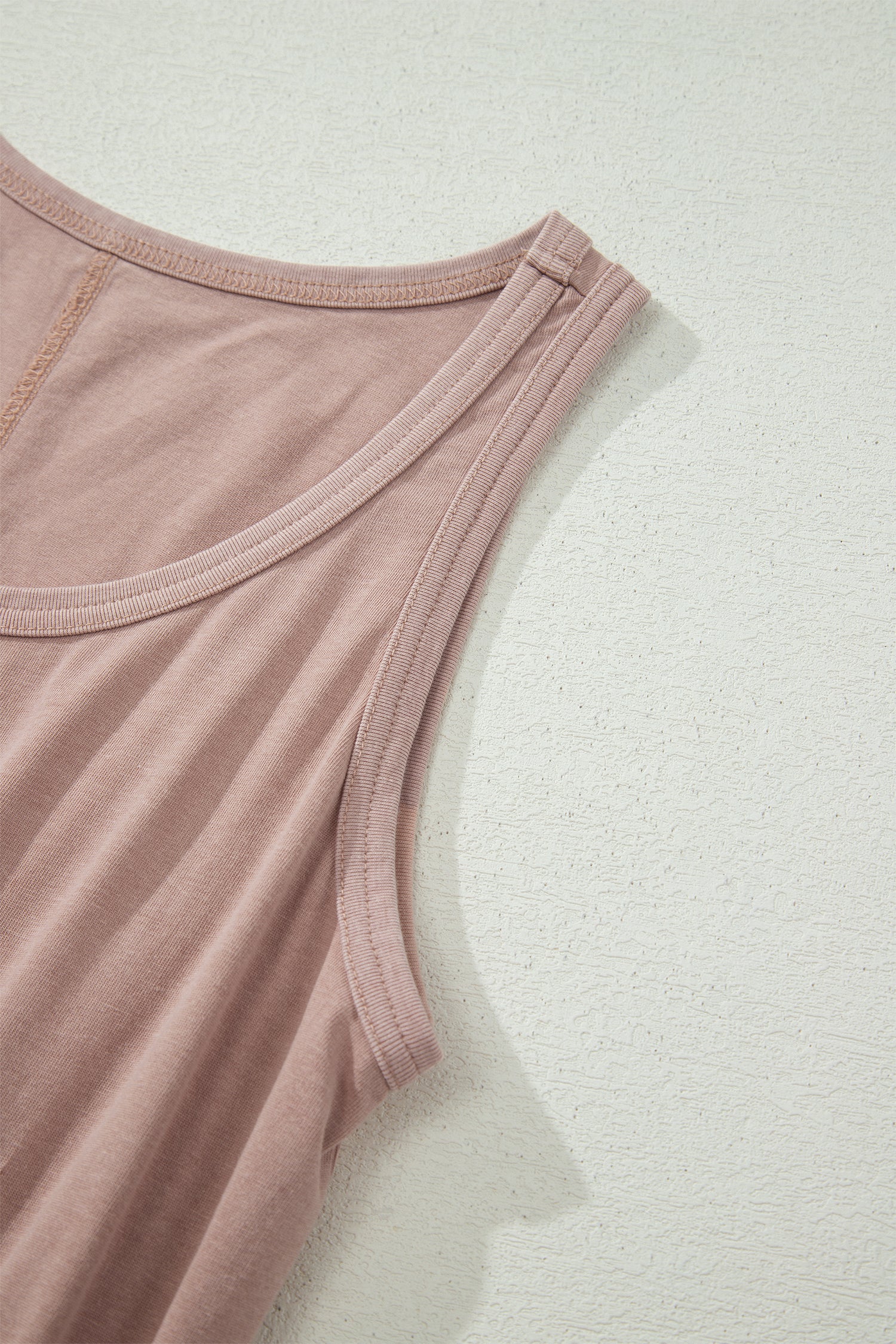PRE-ORDER: Mineral Wash Elastic Waist Sleeveless Mini Dress