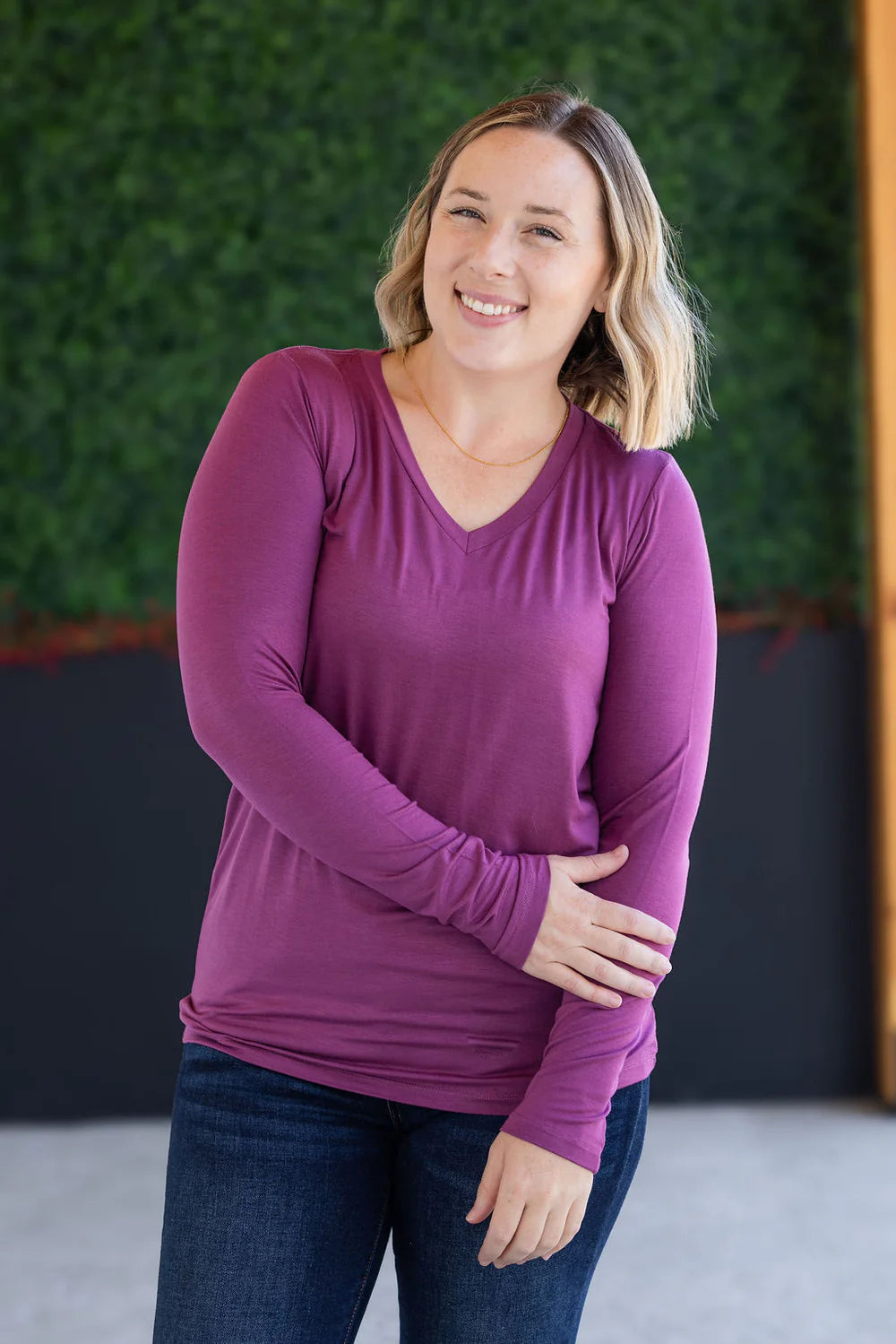 Larissa Long Sleeve - Mulberry