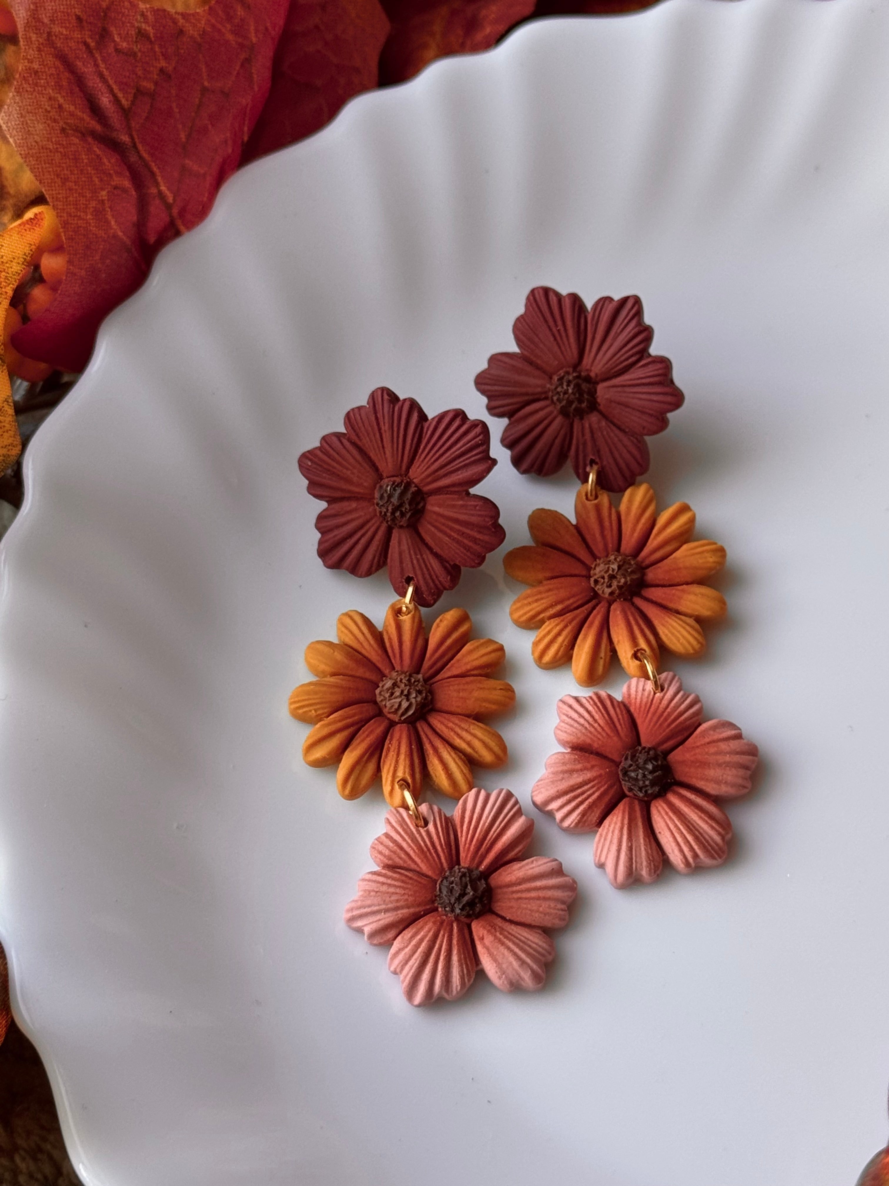 Autumn Flower Trio
