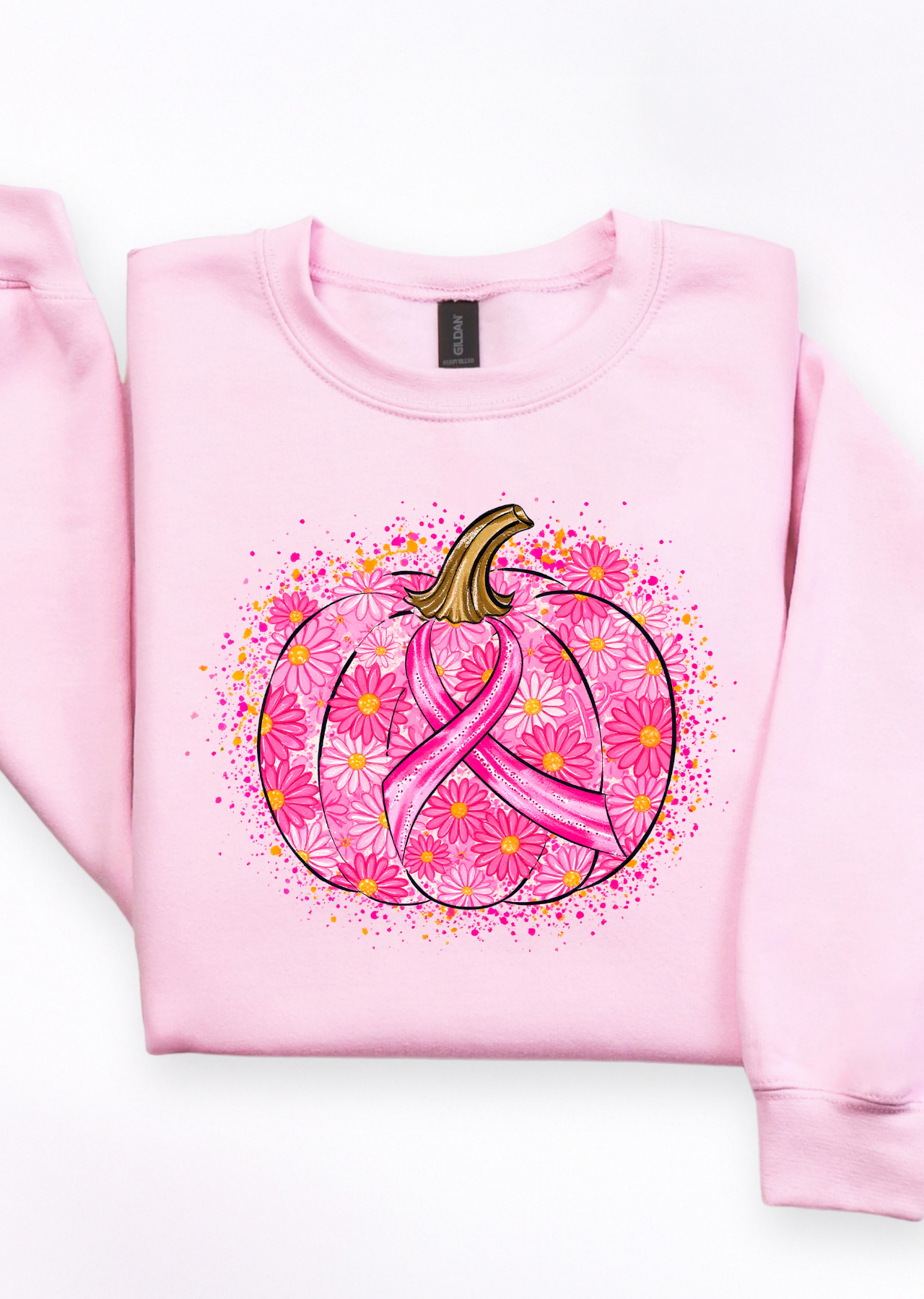 Pink Ribbon Pumpkin Sweatshirt