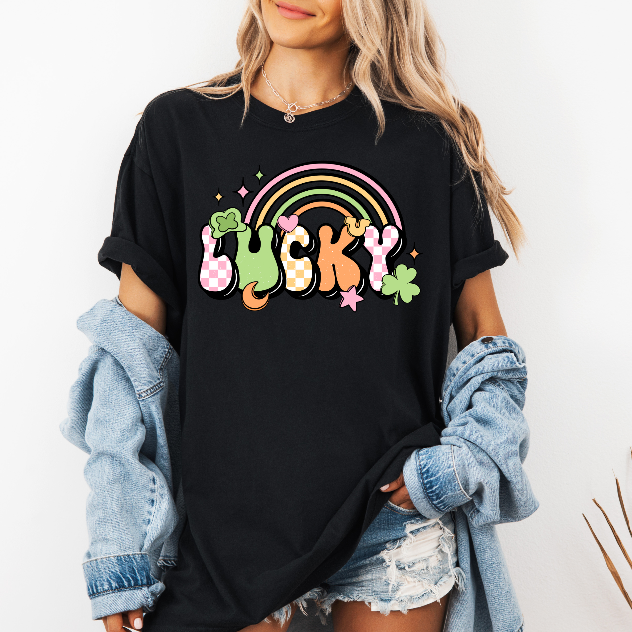 Lucky Rainbow Retro Tee