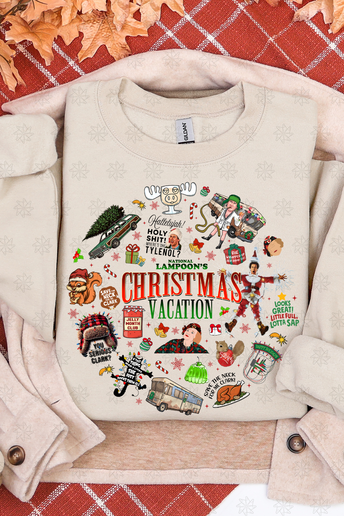 Christmas Collage Crewneck Sweatshirt