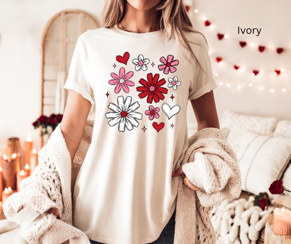 Valentine Floral Tee