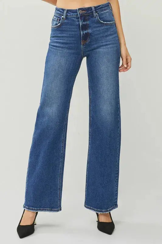 High Rise Straight Leg Jeans