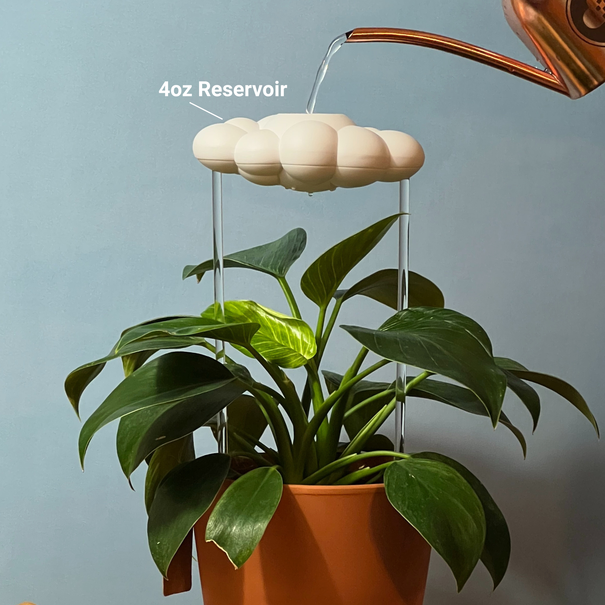 Original Dripping Rain Cloud with Sun and Pastel Rainbow Charms