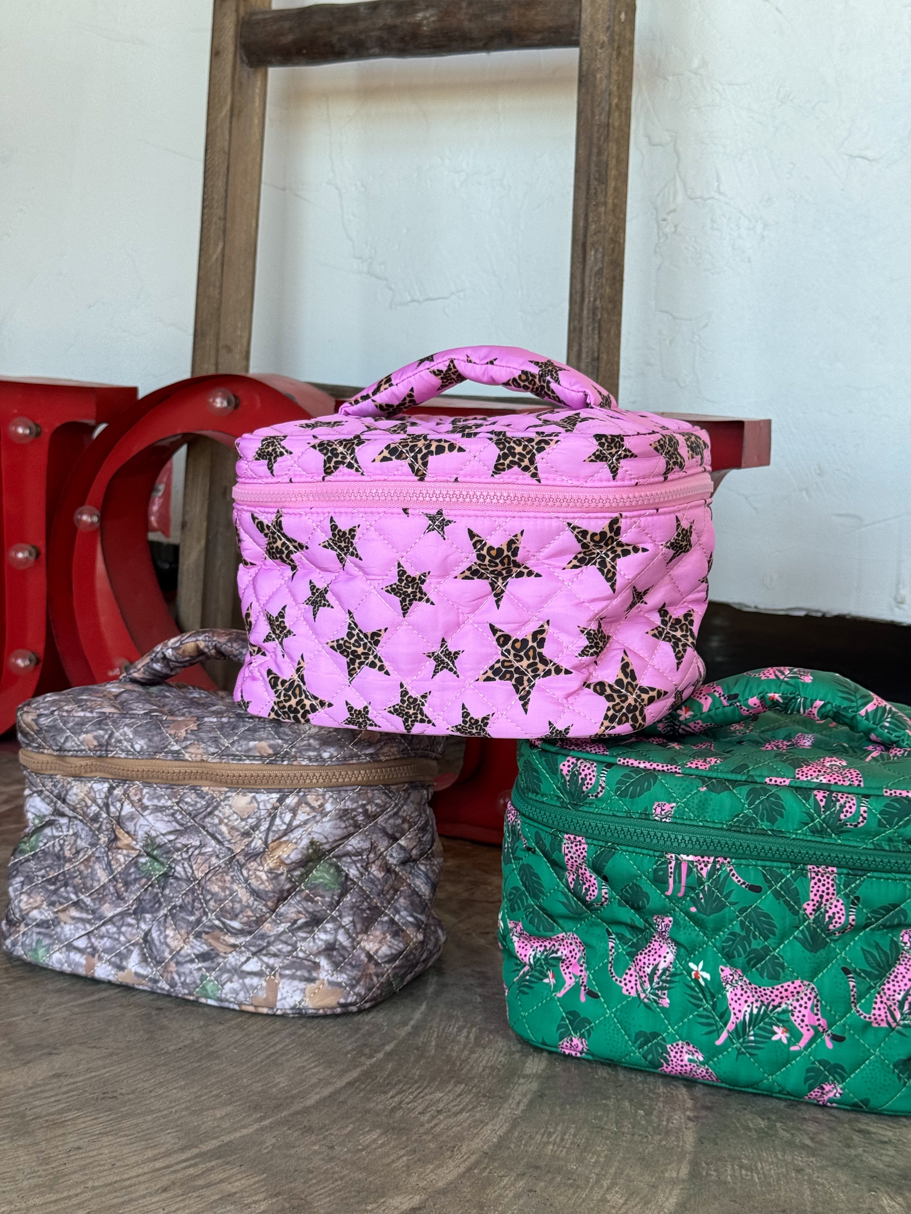 PRE-ORDER: QUILTED PUFFER MAKEUP BAG