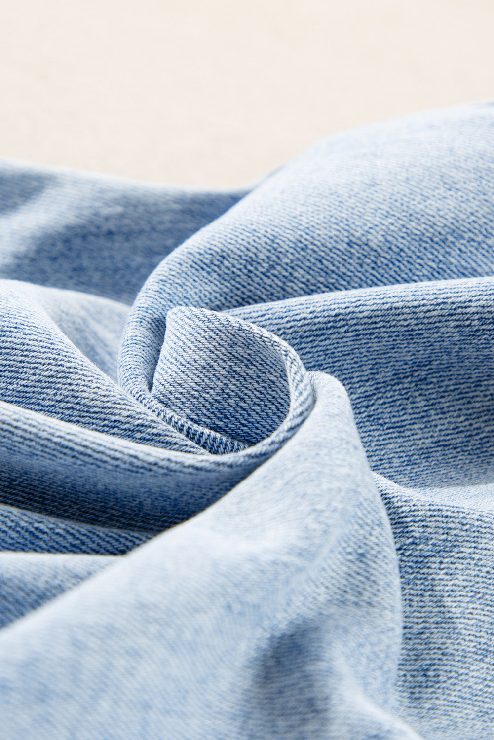 Light Wash Distressed Straight Jeans
