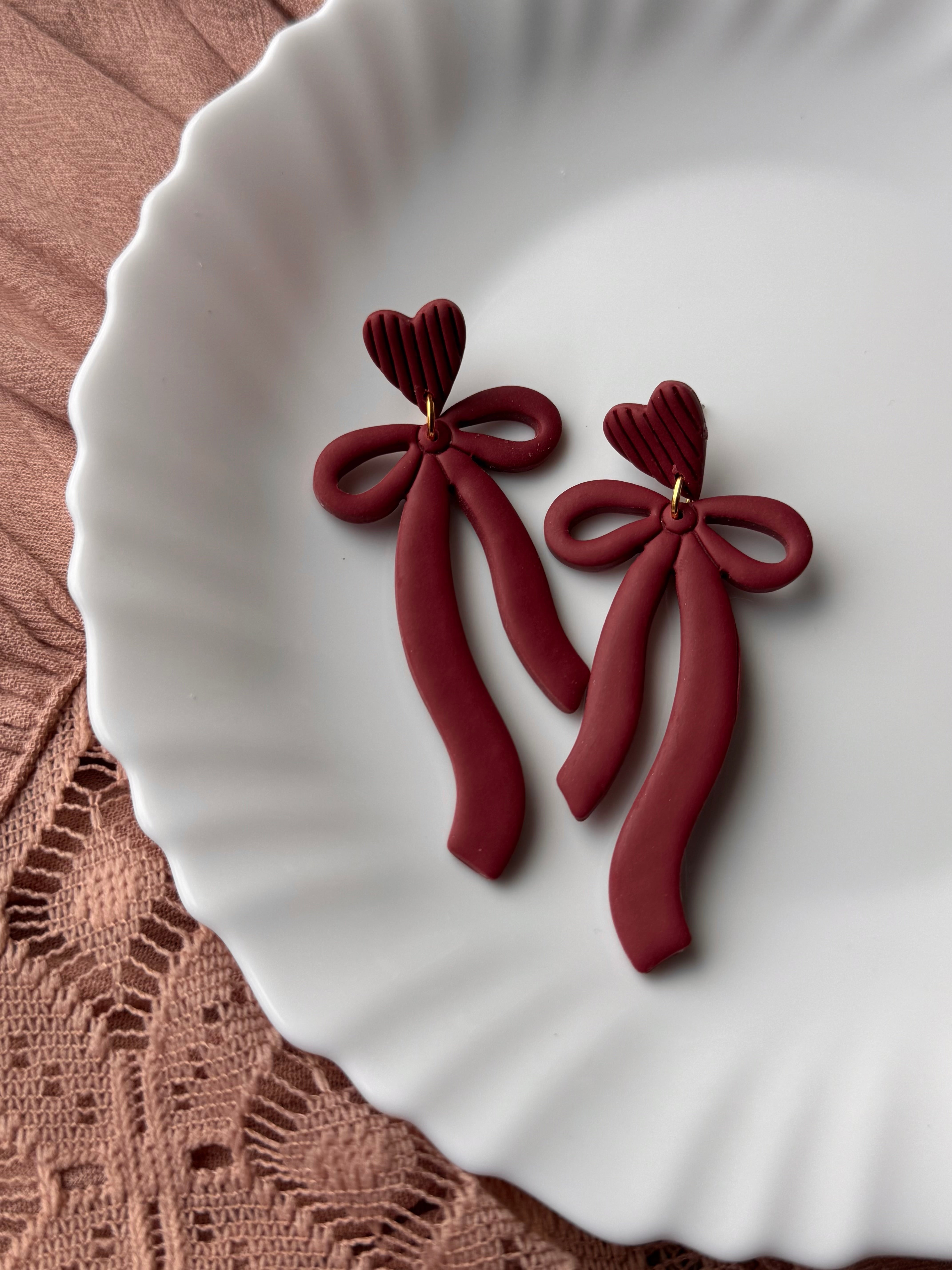 Burgundy Ribbons